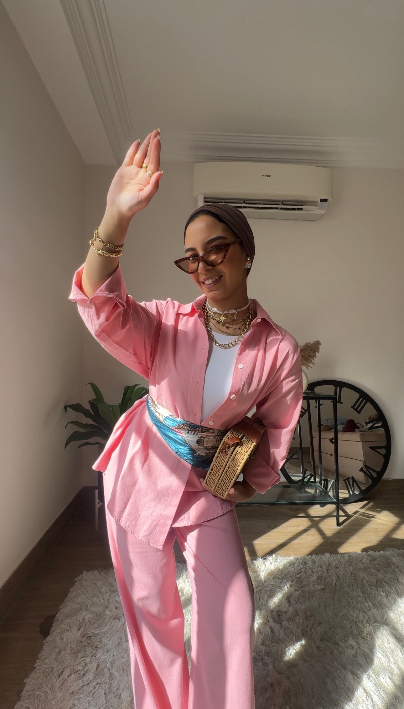 Essential linen Set- Pink