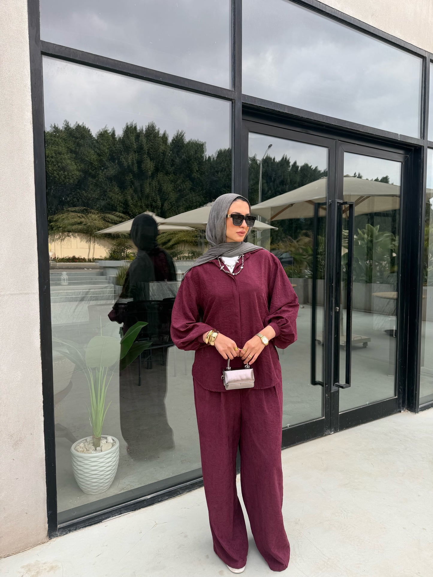 The Puffy set - Burgundy