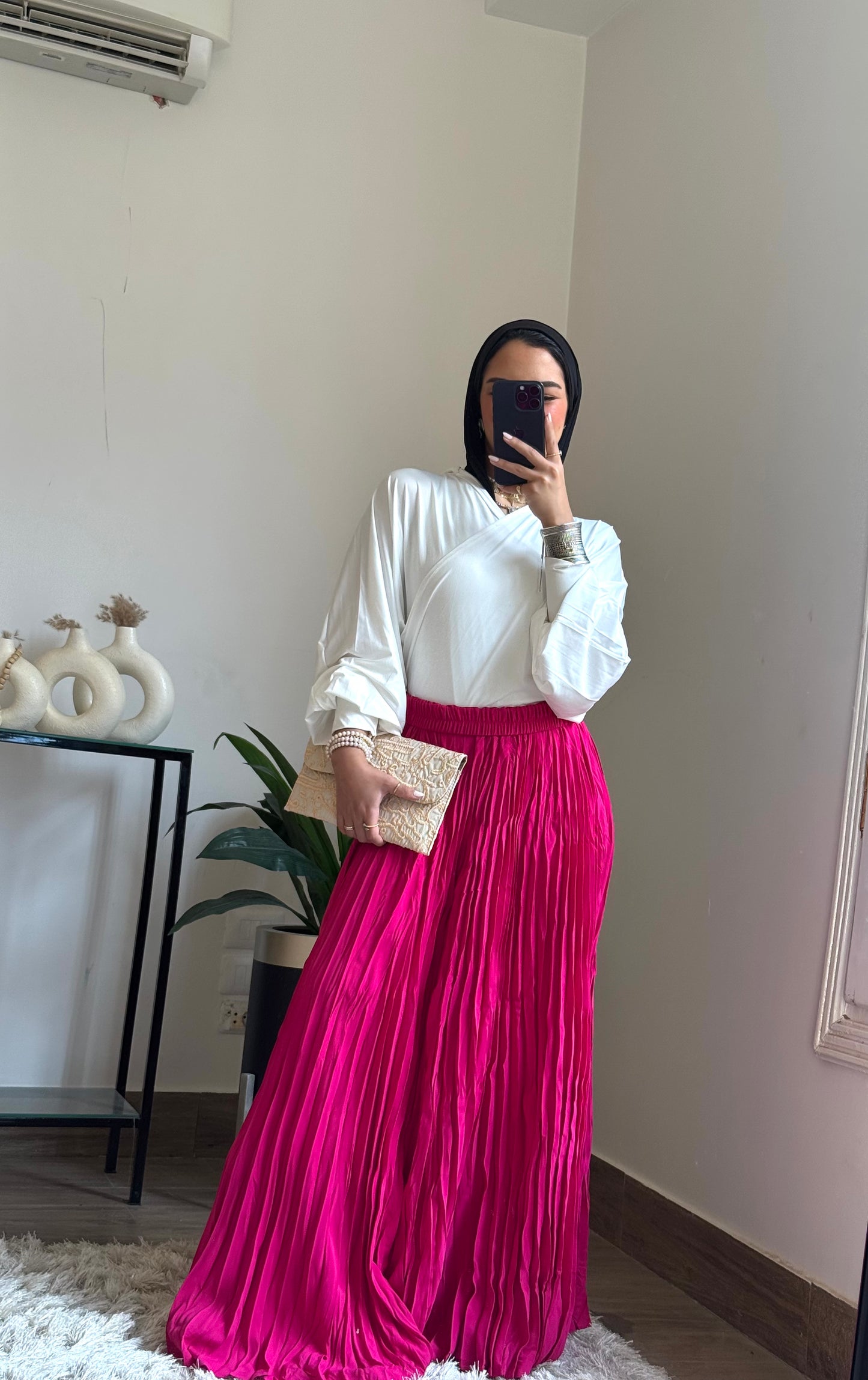 Crush Skirt - Fushia