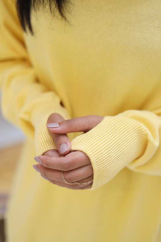Essential knit top - Yellow