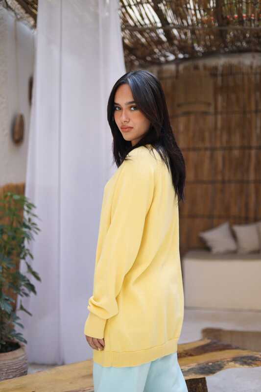 Essential knit top - Yellow