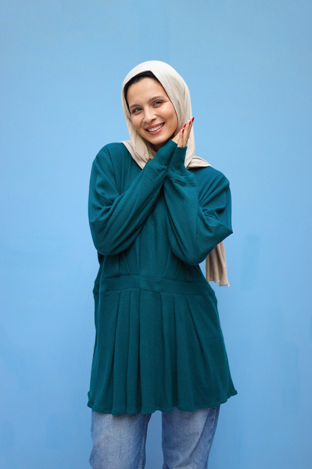 Velora Top- Teal