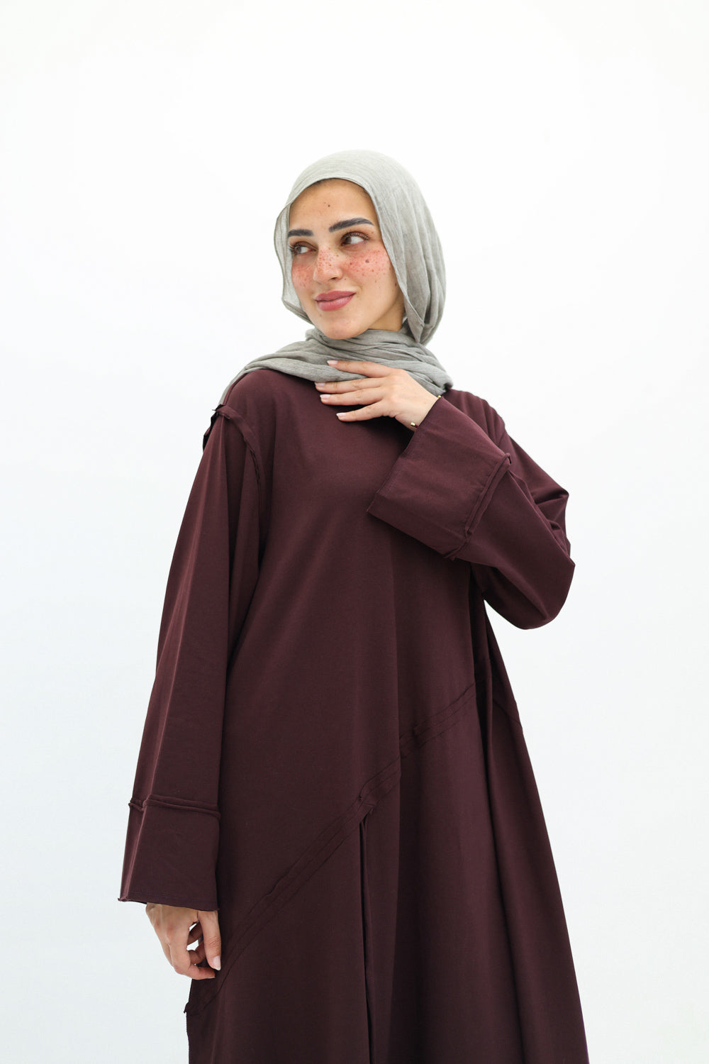 Muse Dress- Burgundy