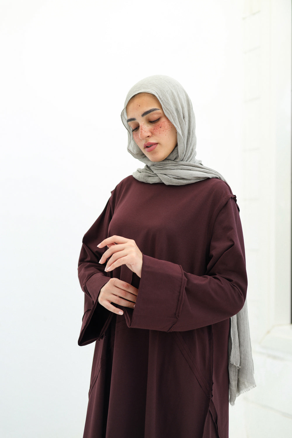 Muse Dress- Burgundy