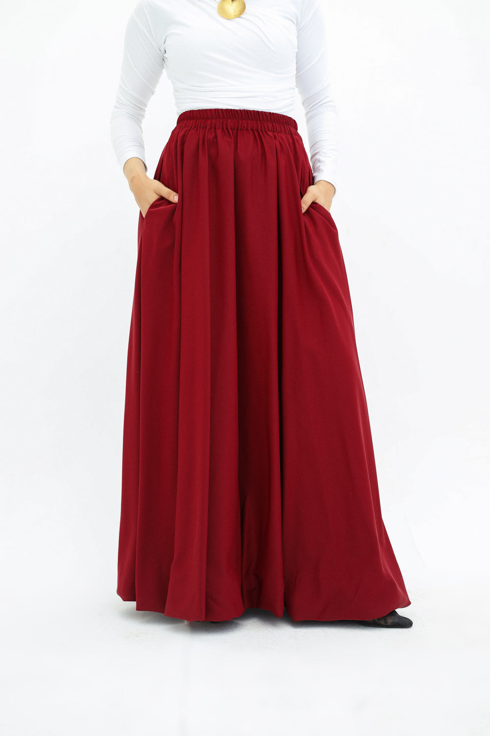 Bubble Skirt (Burgundy)