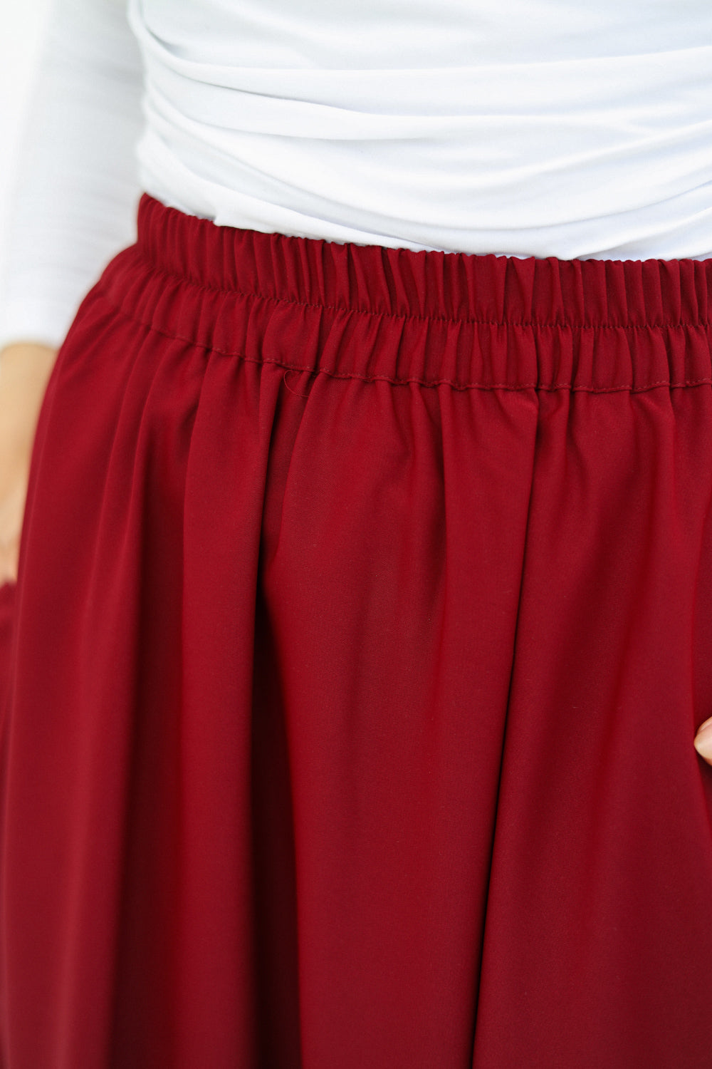 Bubble Skirt (Burgundy)