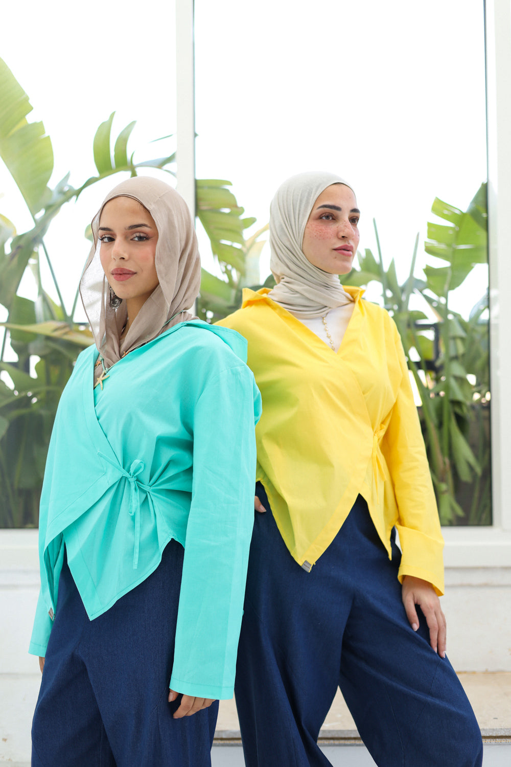 Chic-Cross Poplin Shirt (Yellow)