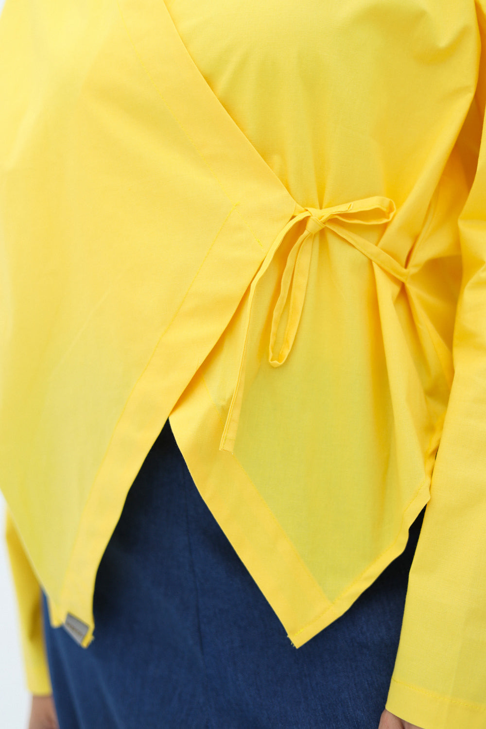 Chic-Cross Poplin Shirt (Yellow)