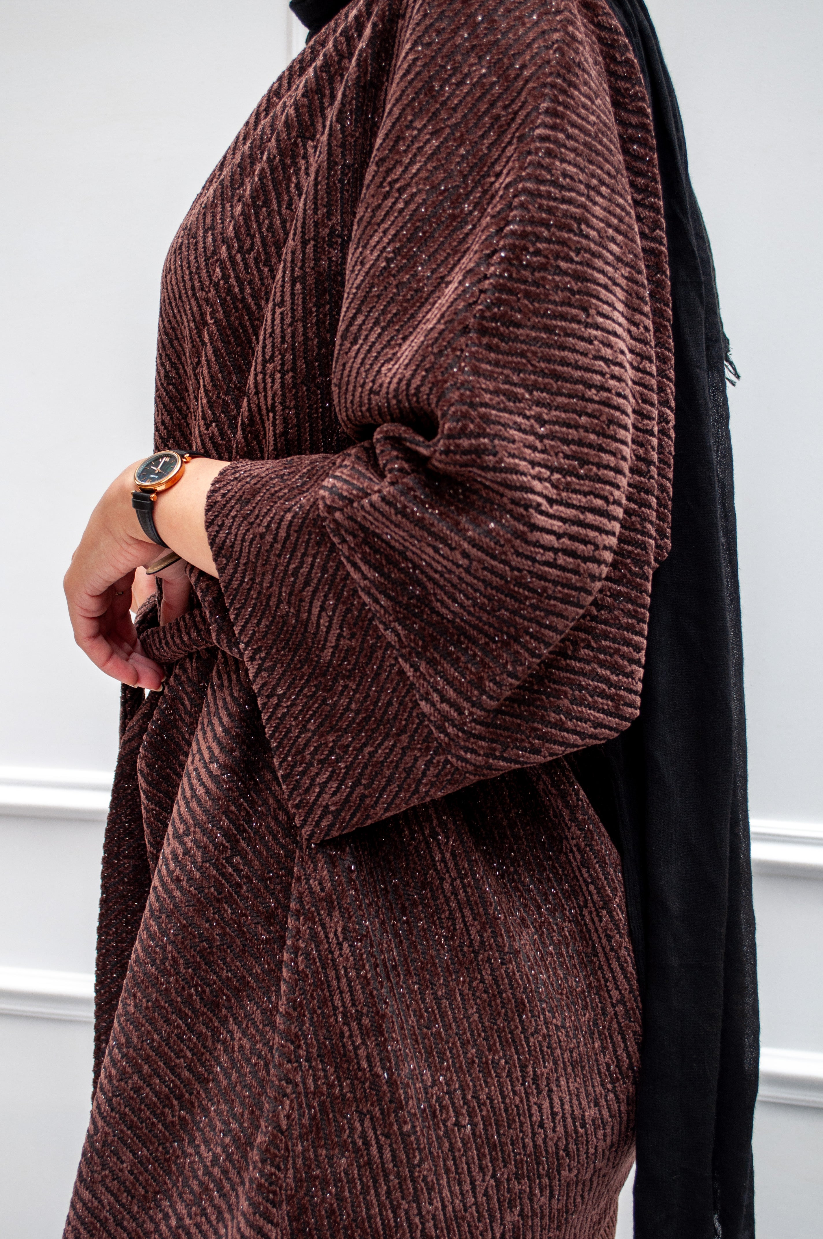 Velvet Cardigan (Brown)