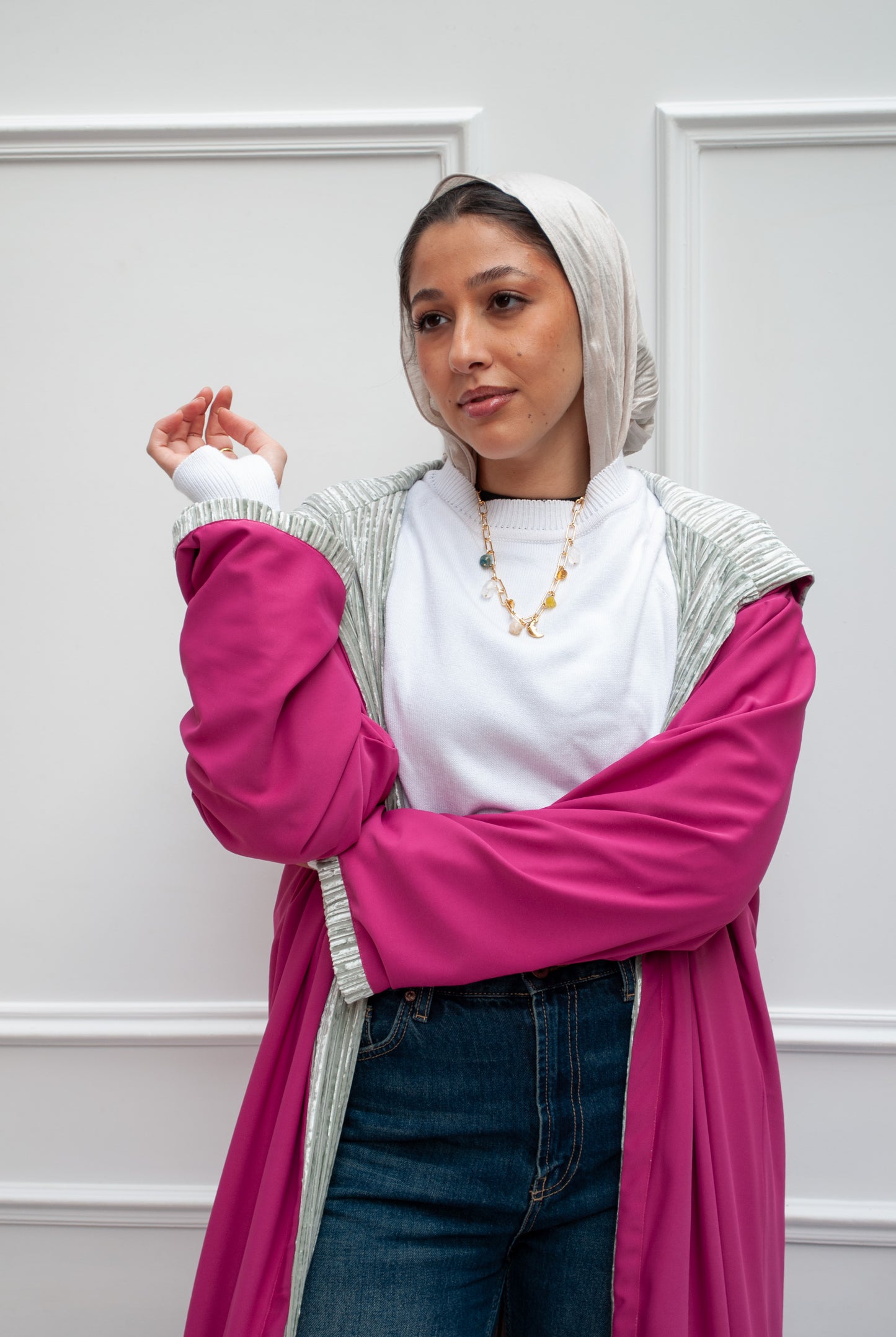 Double face Velvet kaftan (Pastage)