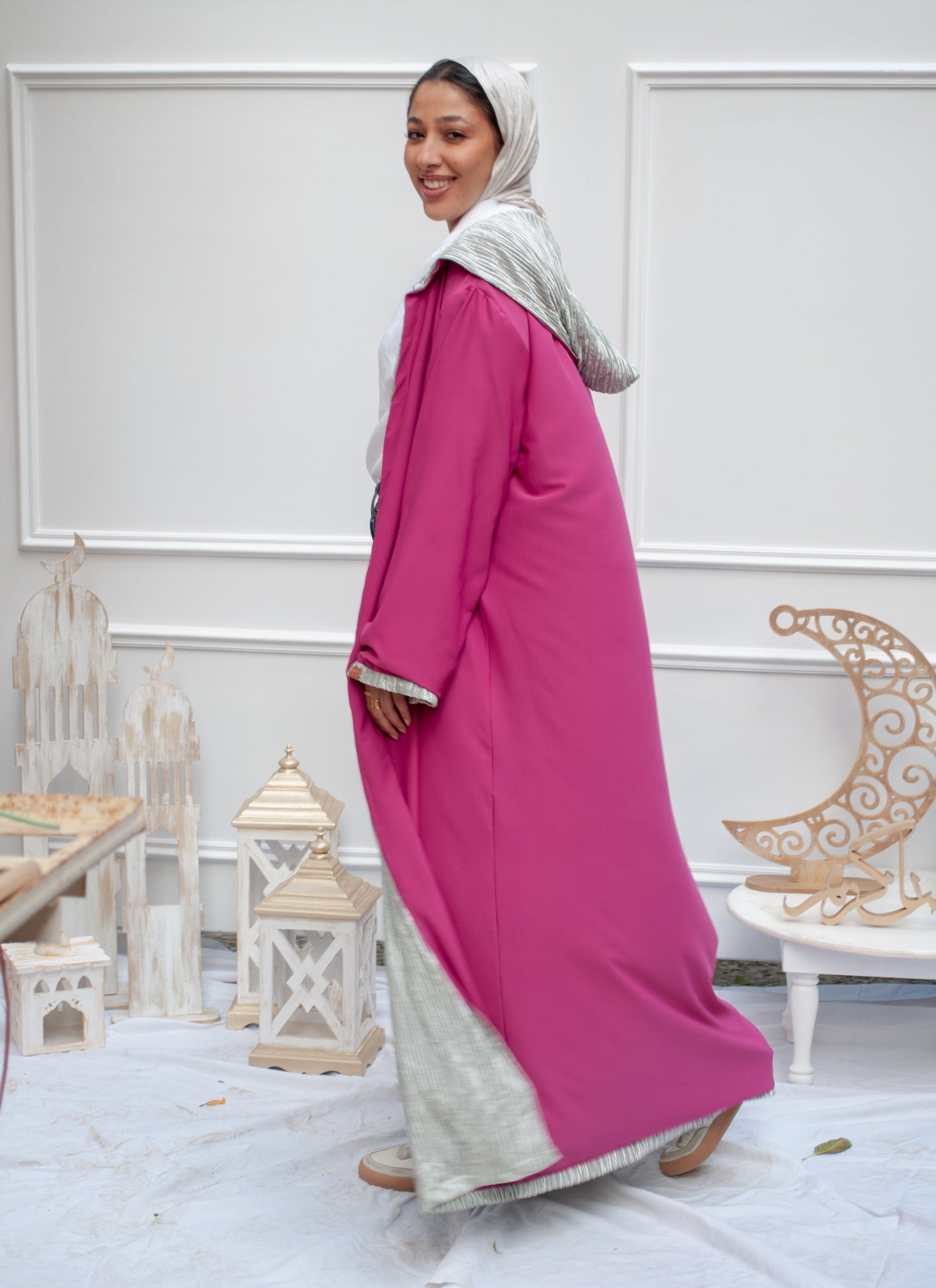 Double face Velvet kaftan (Pastage)