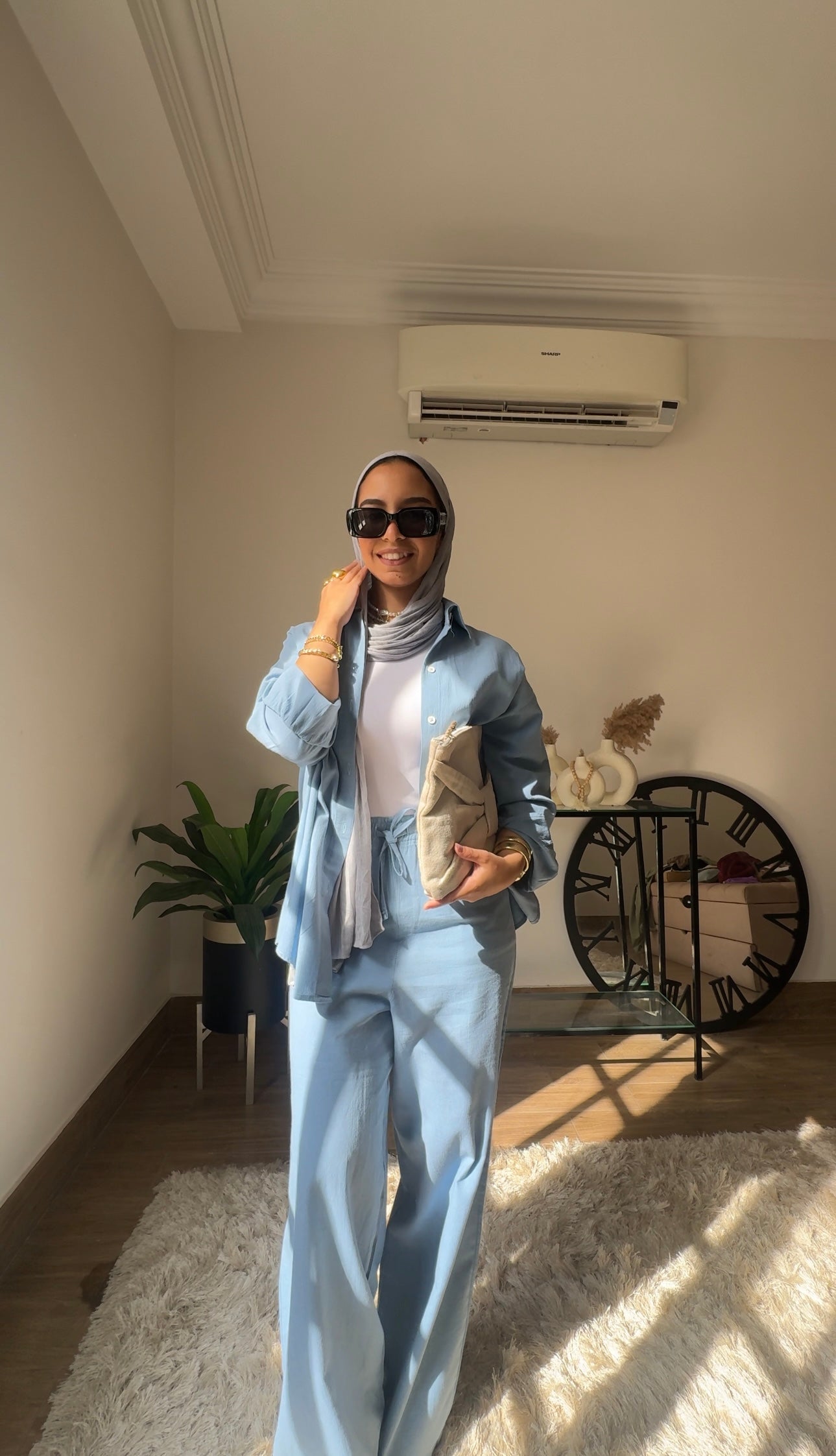 Essential linen Set - Blue