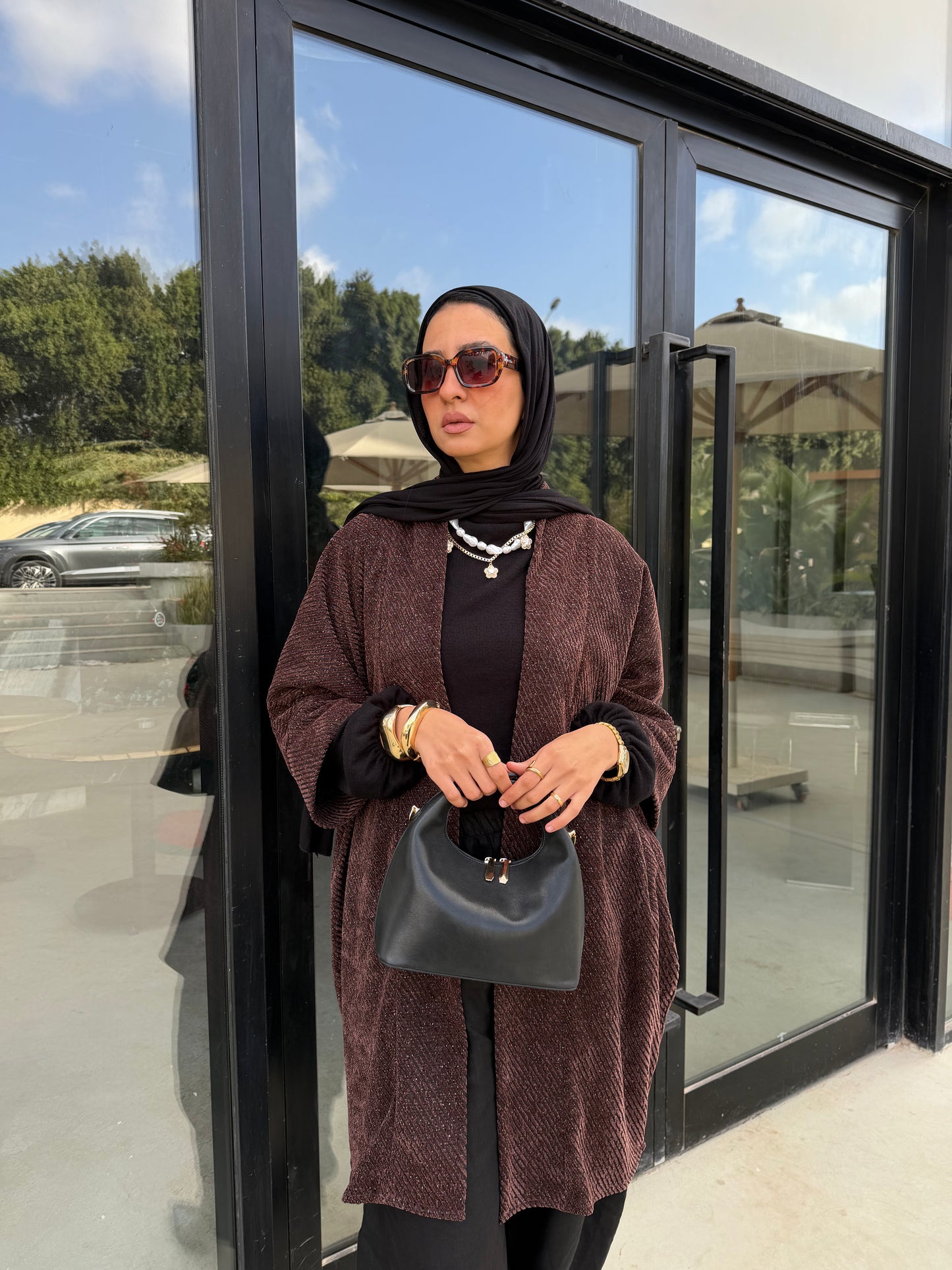 Velvet Cardigan (Brown)