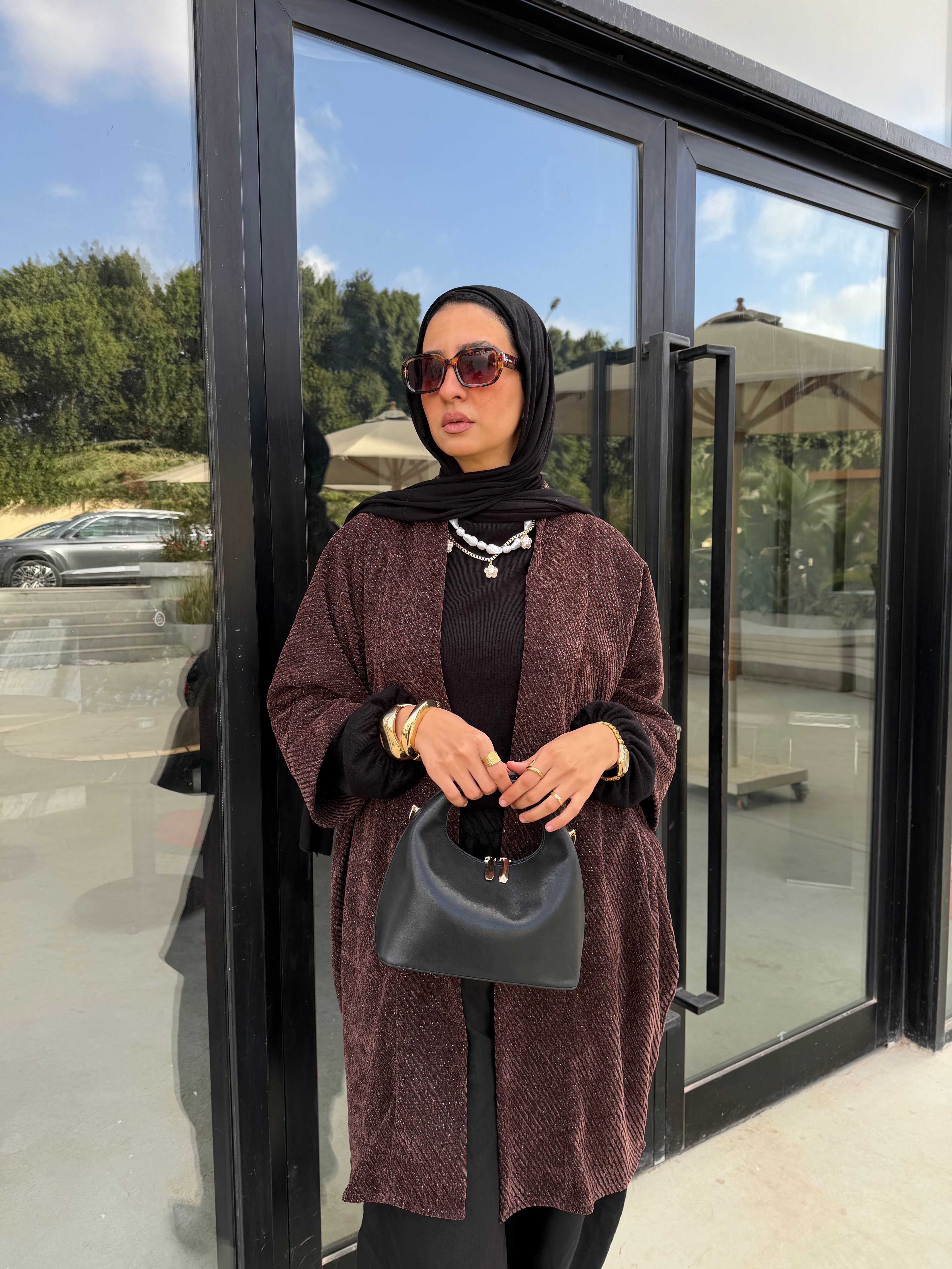 Velvet Cardigan (Brown)