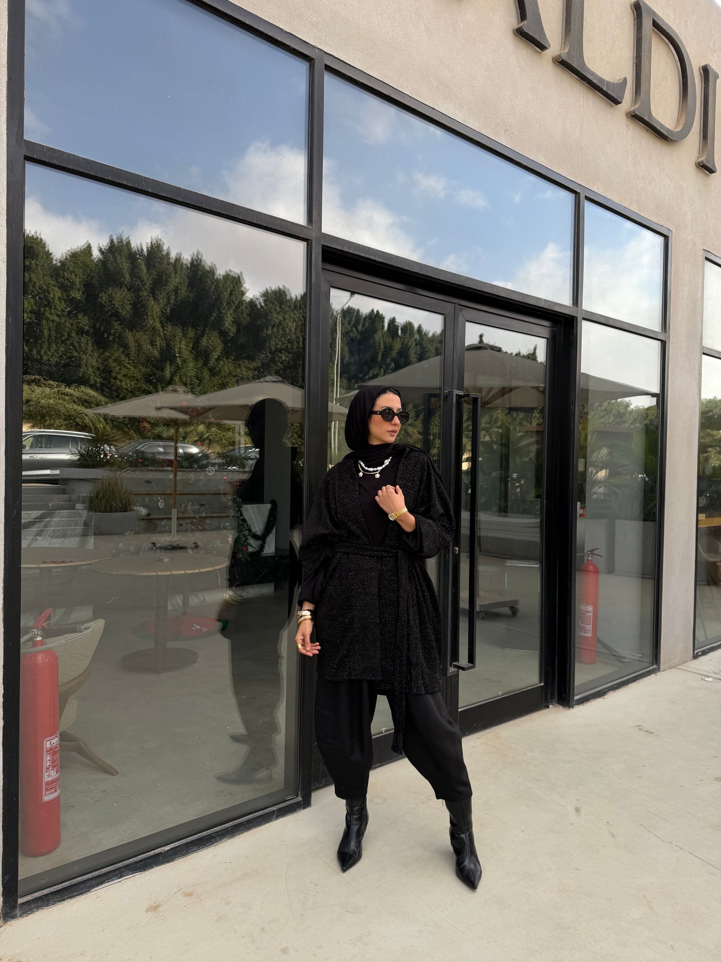 Velvet Cardigan (Black)