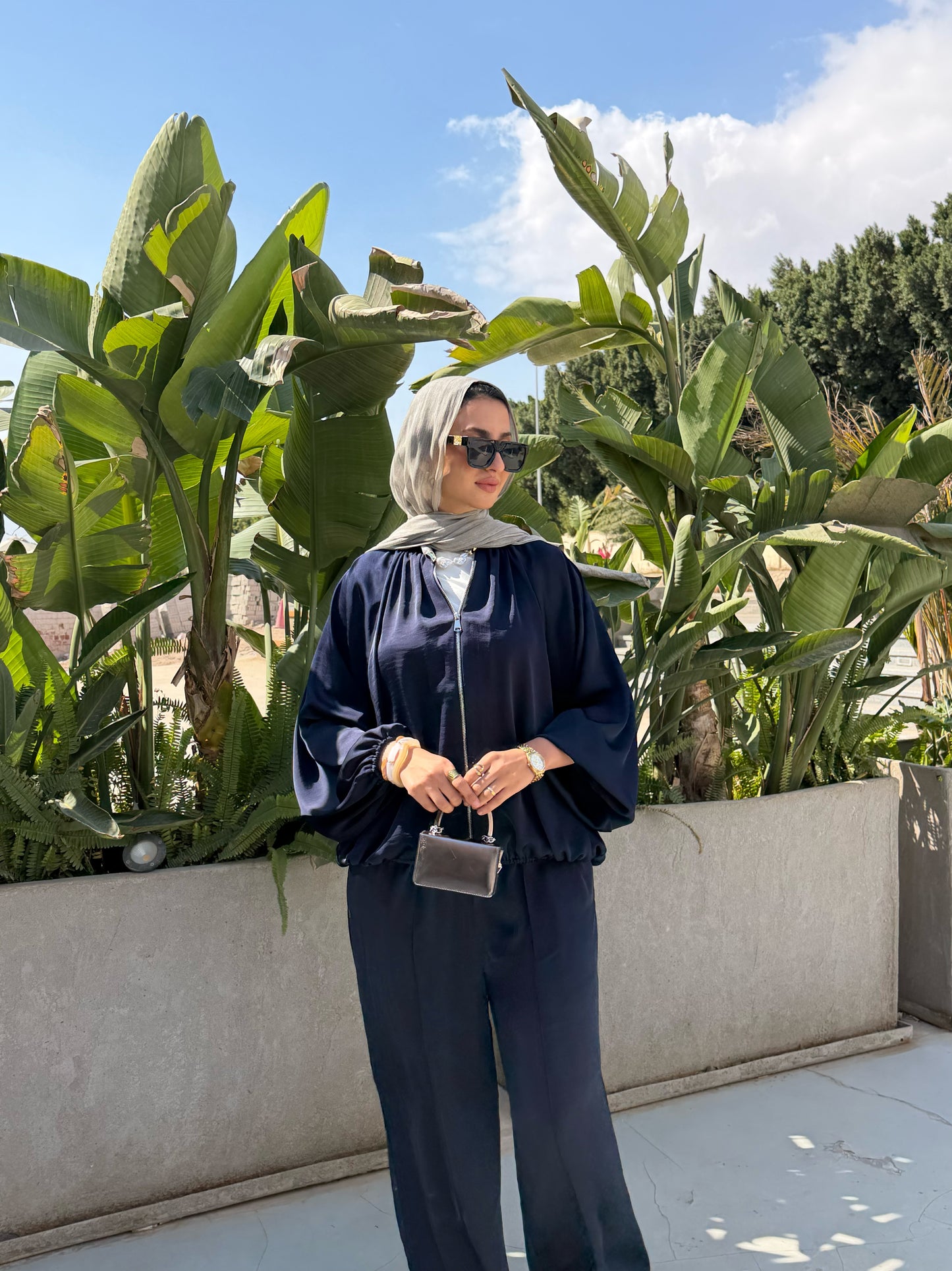 Air flow set- Navy blue