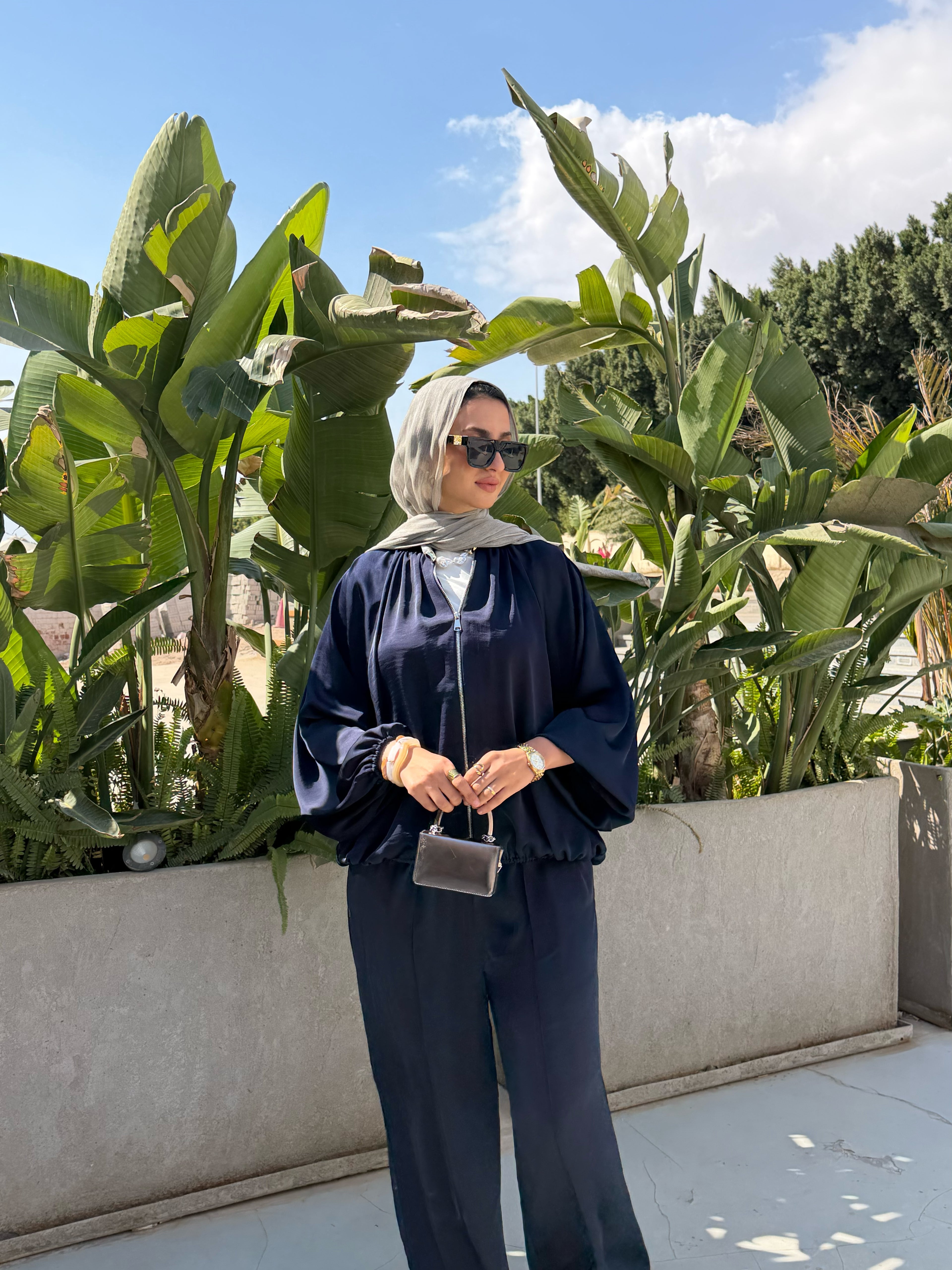 Air flow set- Navy blue