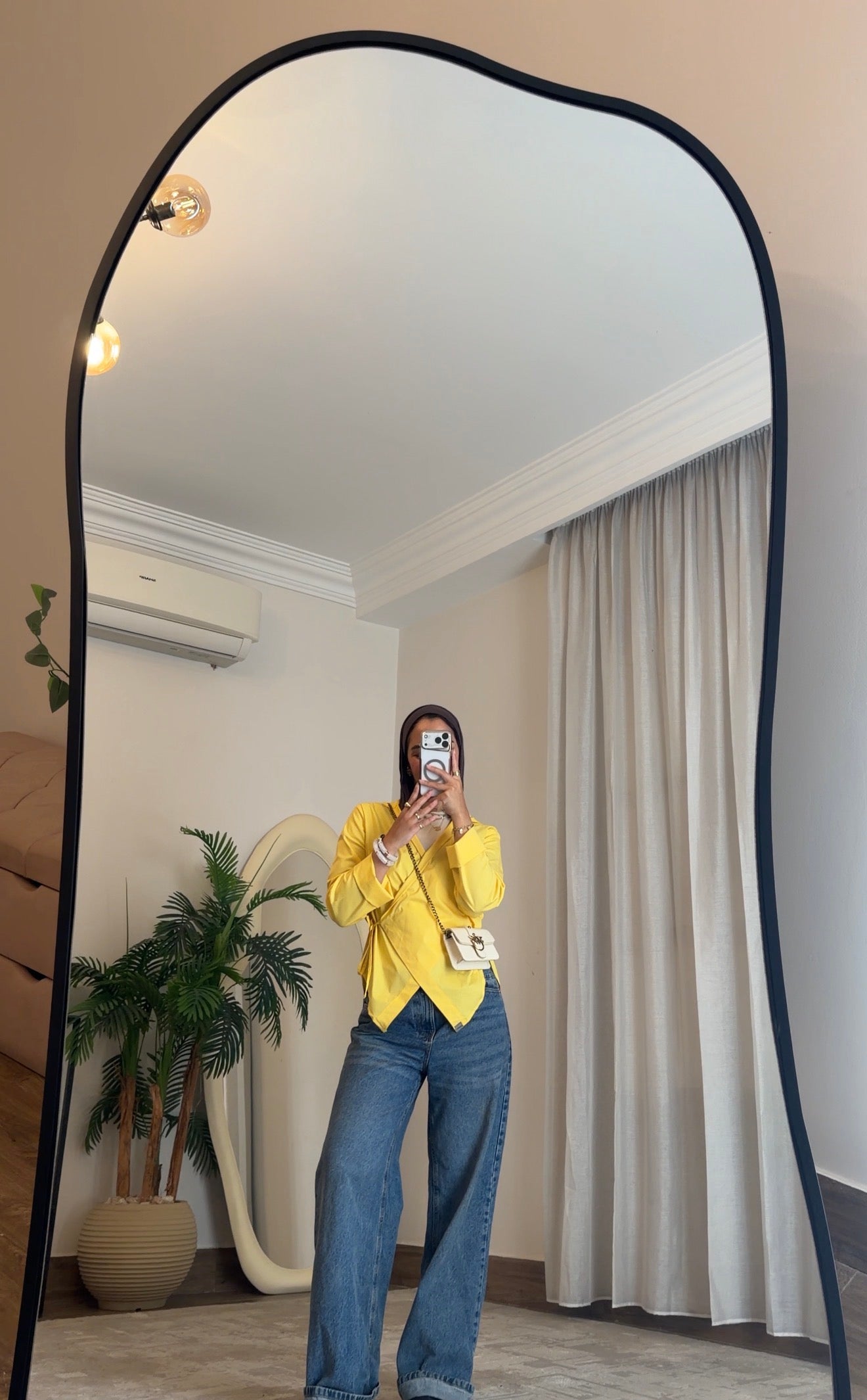 Chic-Cross Poplin Shirt (Yellow)