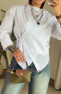 Chic-Cross Poplin Shirt (White)