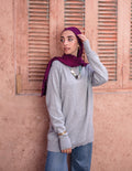 Essential knit top- Gray