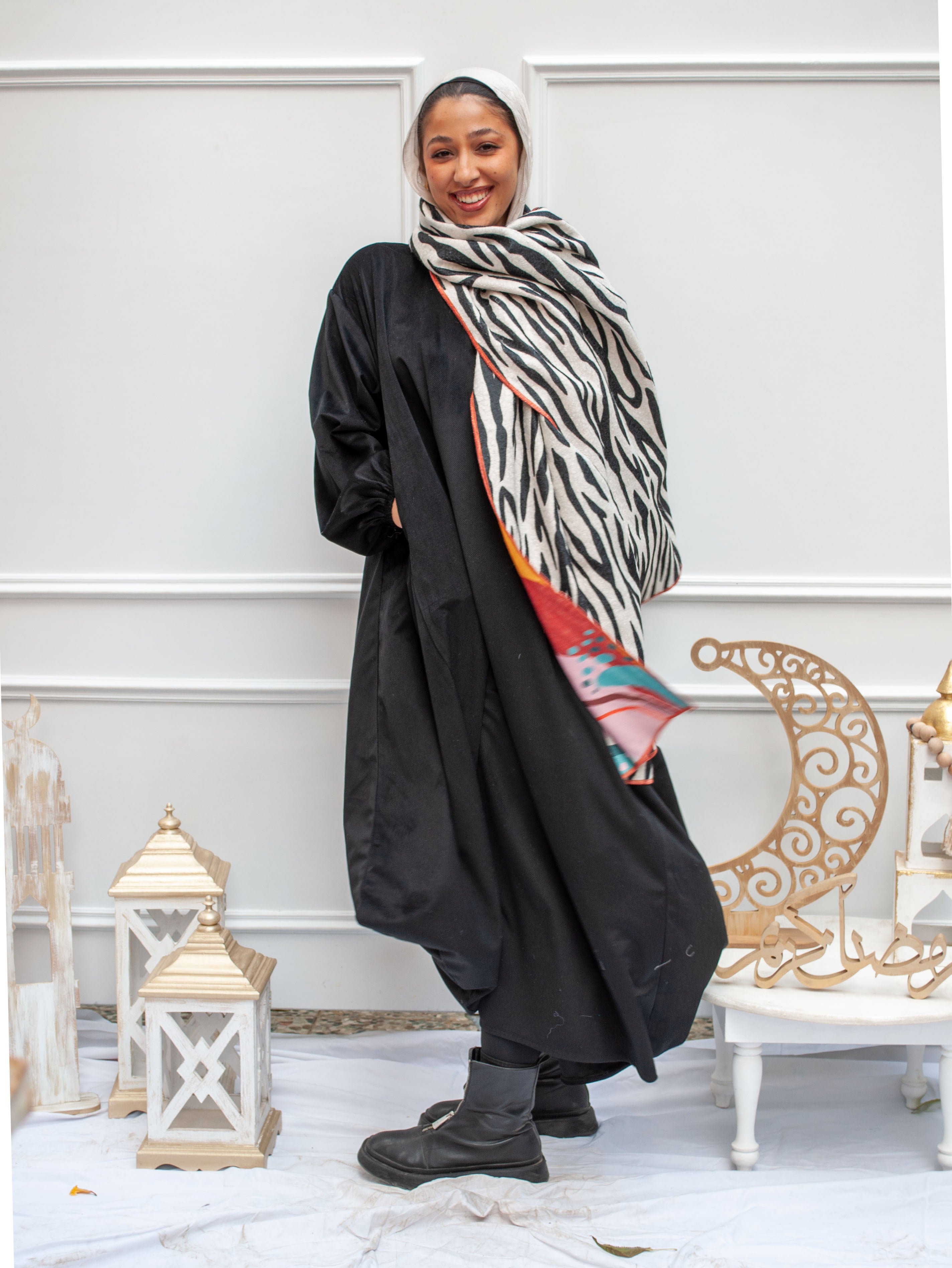 Zebra (Wool Scarf)