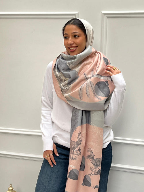 Blush desert (Wool Scarf)