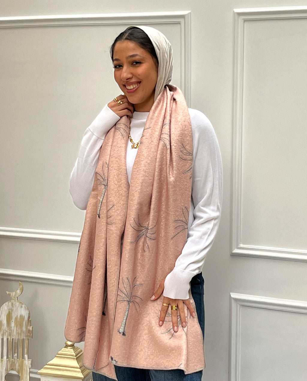 Blush desert (Wool Scarf)