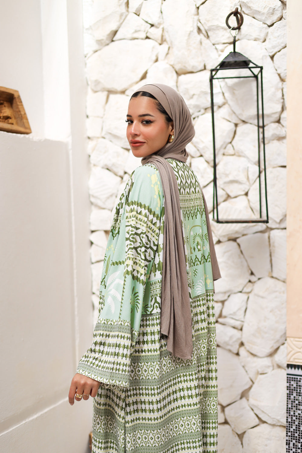 Arabisk Kaftan- Olive