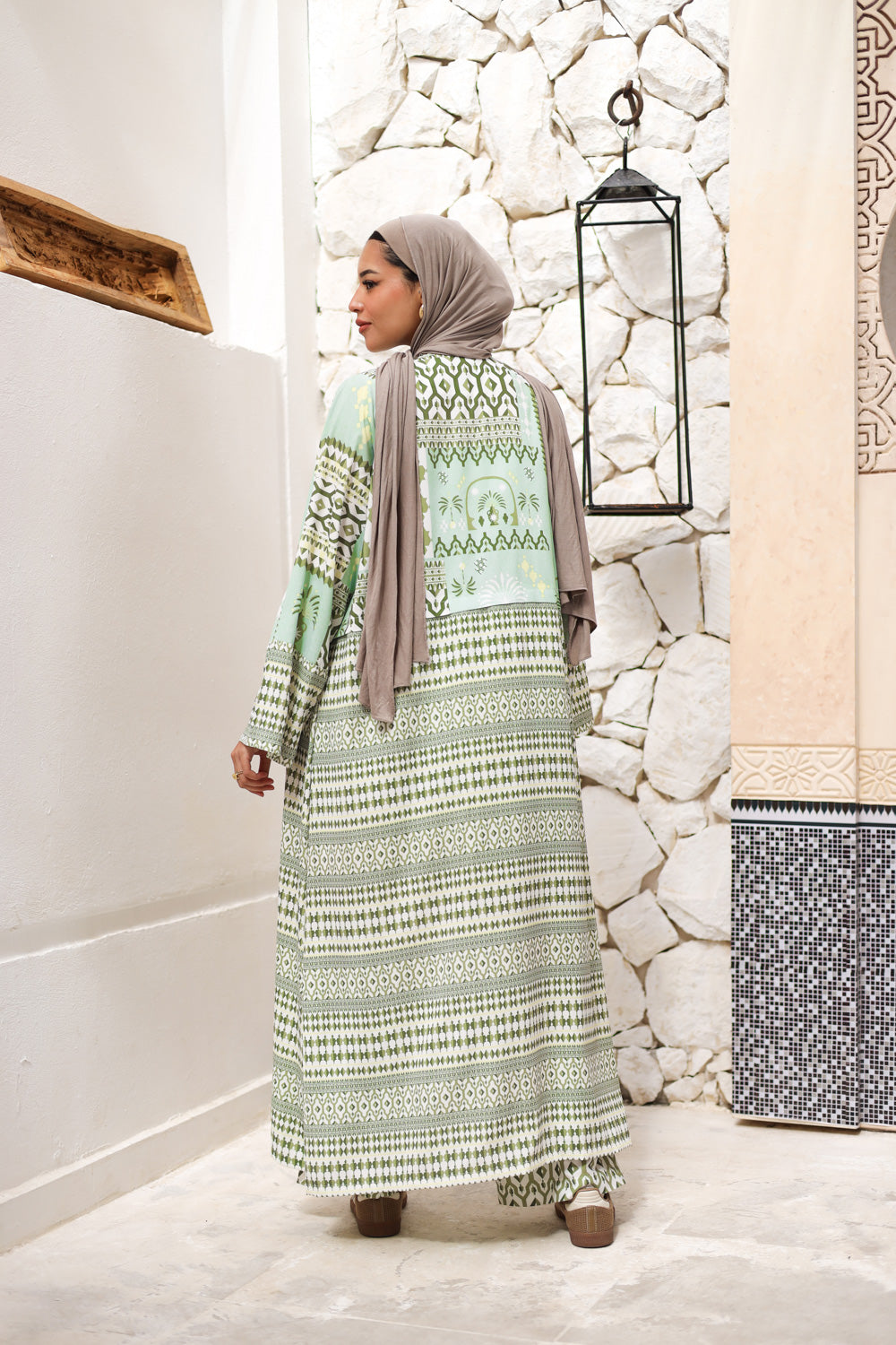 Arabisk Kaftan- Olive