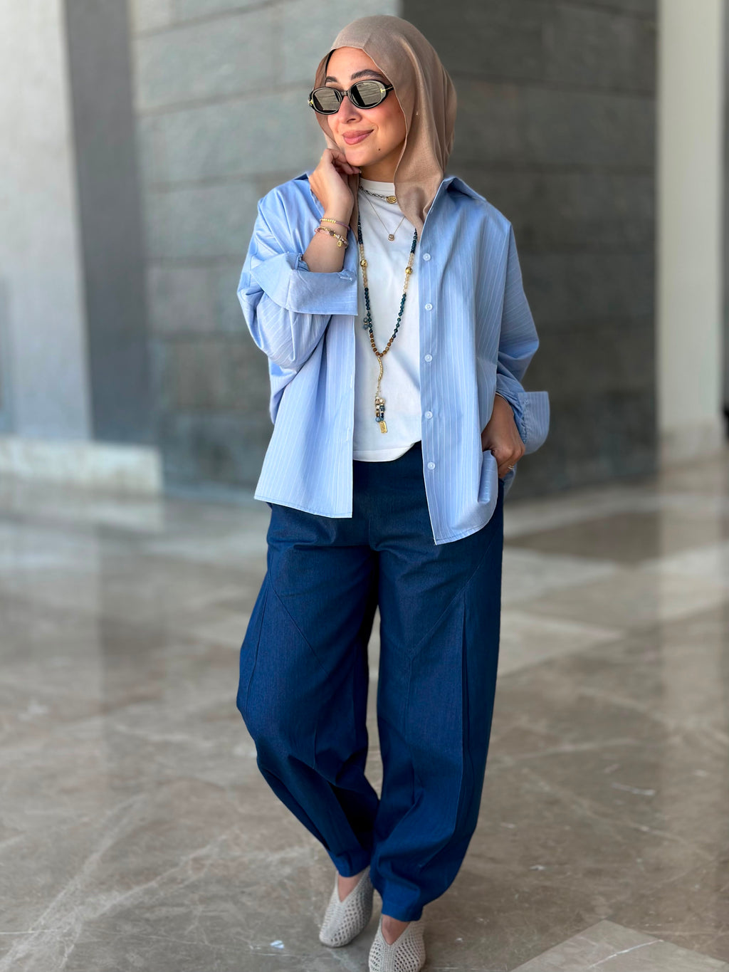 Stripes Shirt-Light Blue