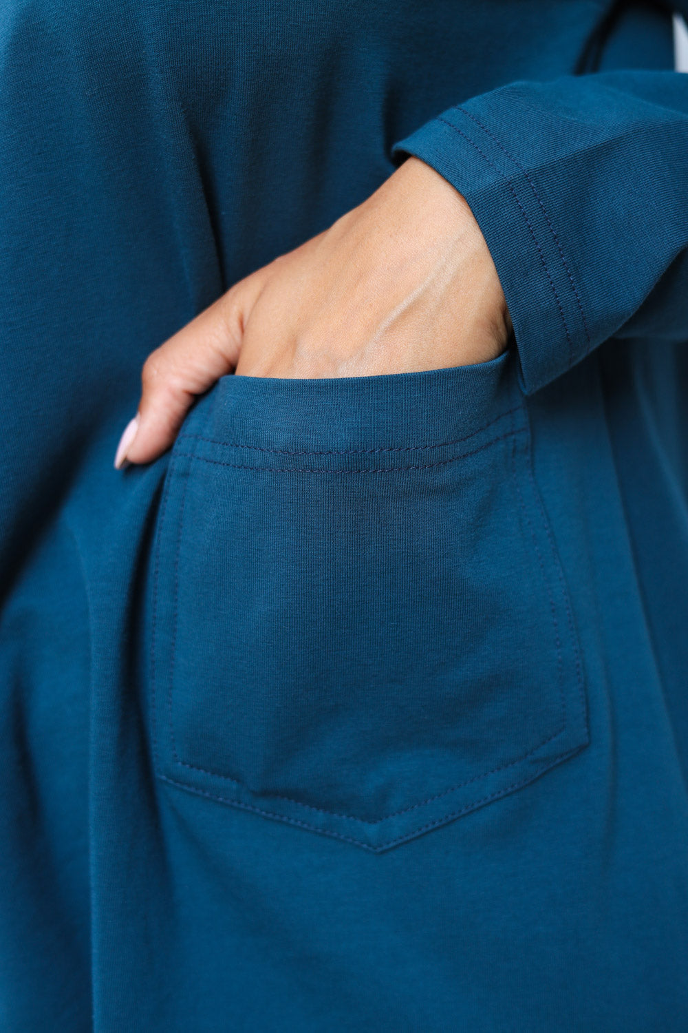 Cotton T-shirt Petrol