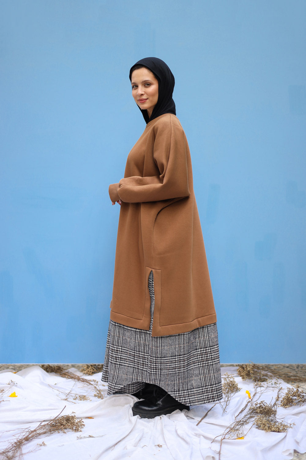 Cocoon Brown- Oversized dress shirt