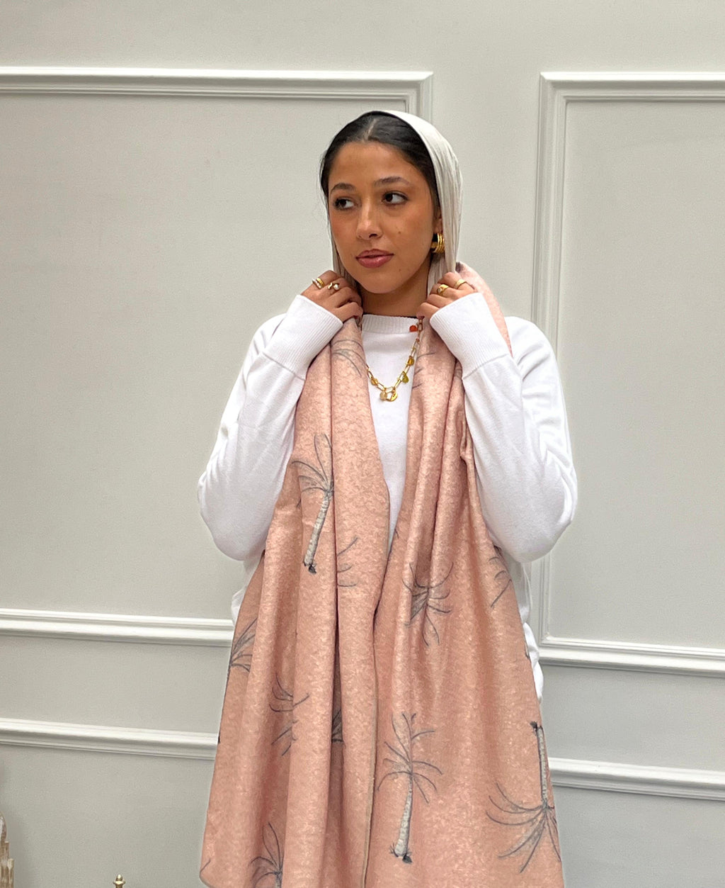 Blush desert (Wool Scarf)