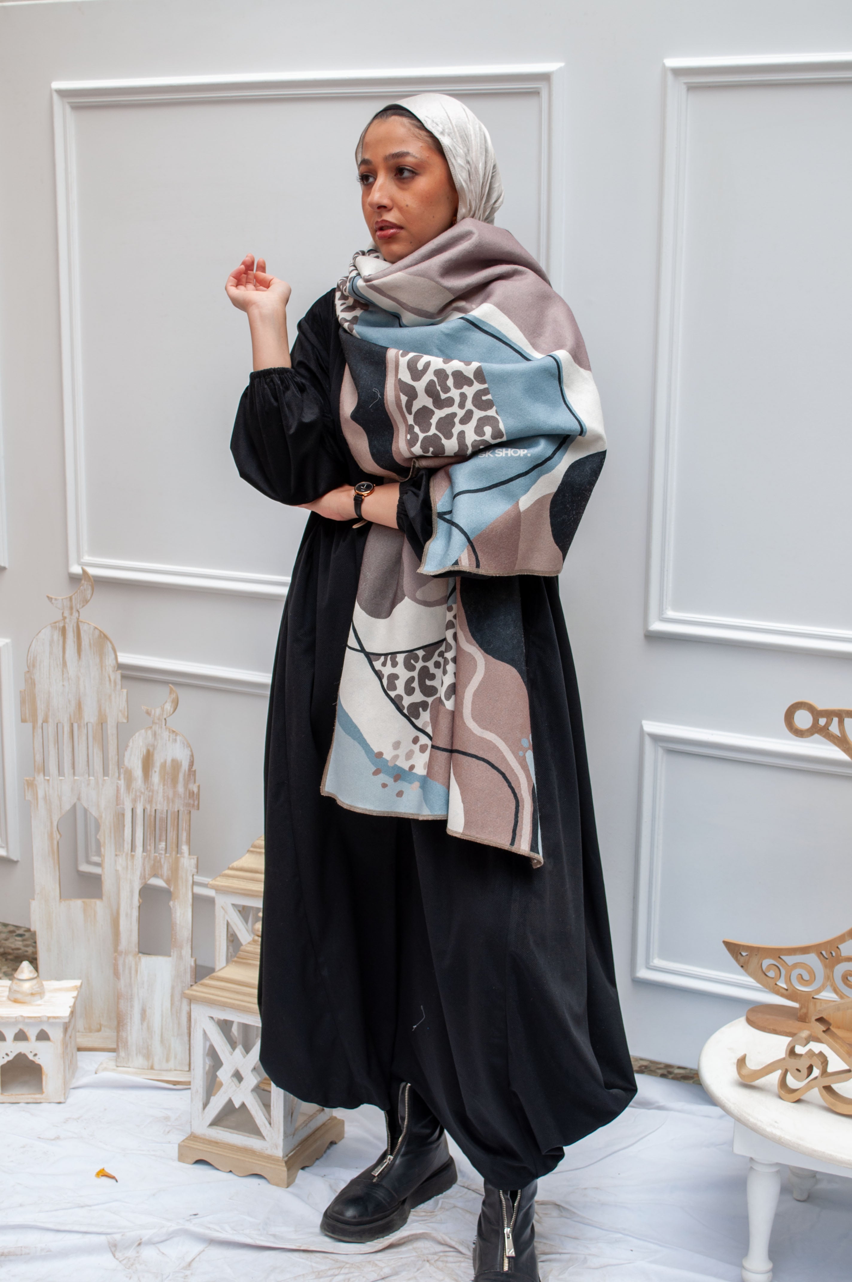Leopard (wool scarf)