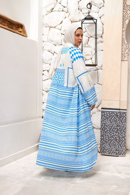 Arabisk Kaftan- Blue