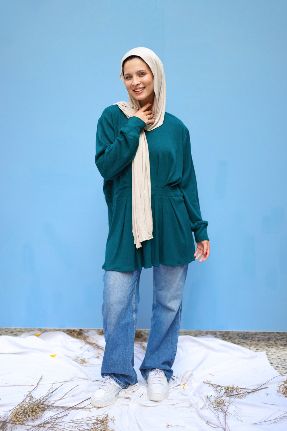 Velora Top- Teal