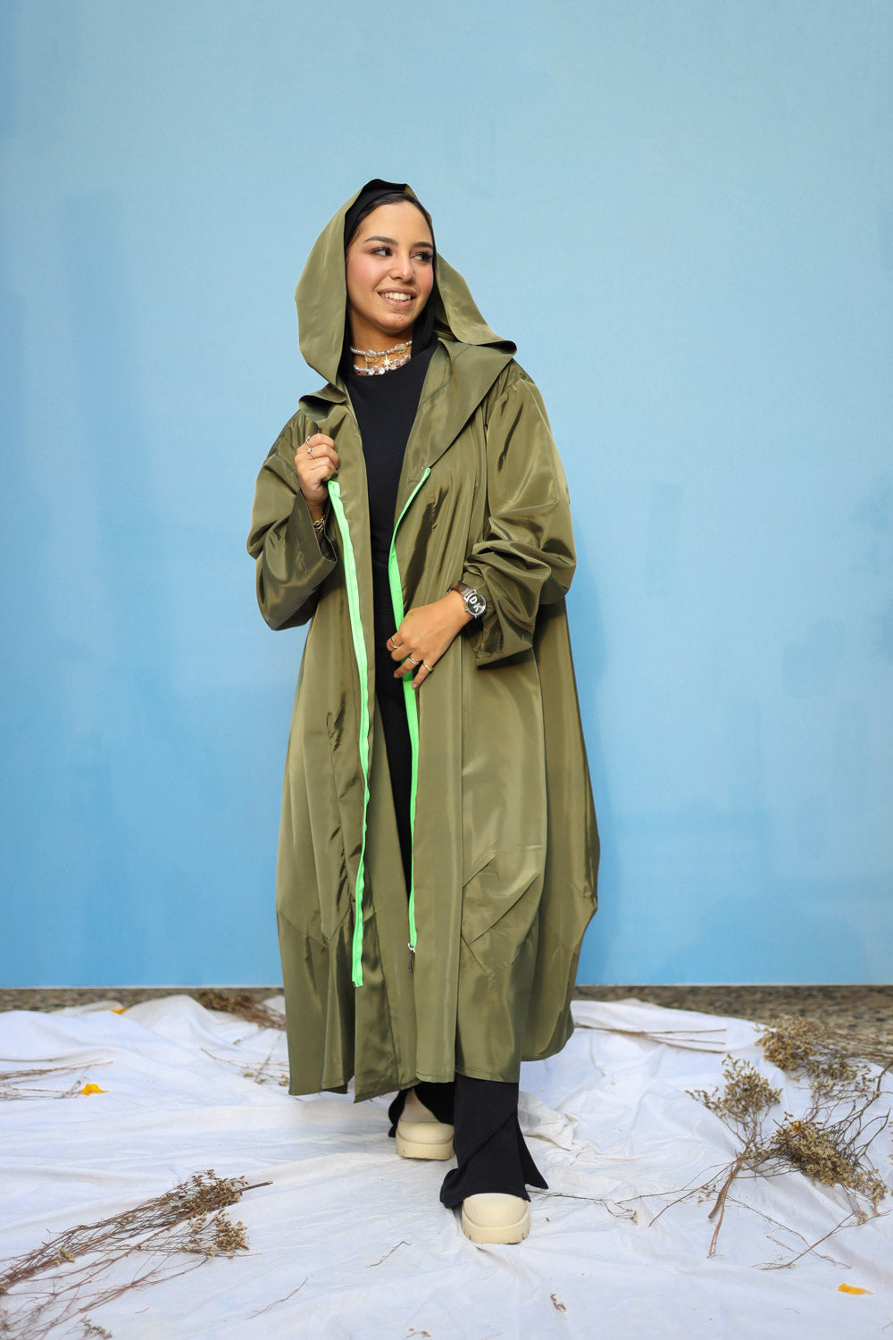 Rain Coat (Olive)