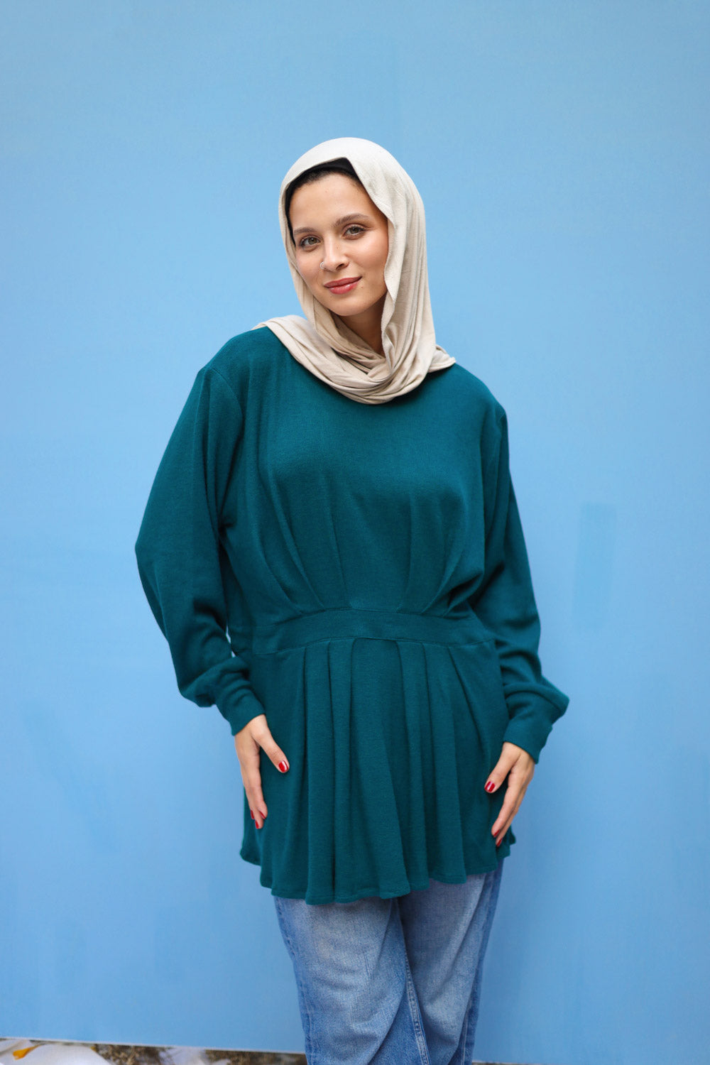 Velora Top- Teal