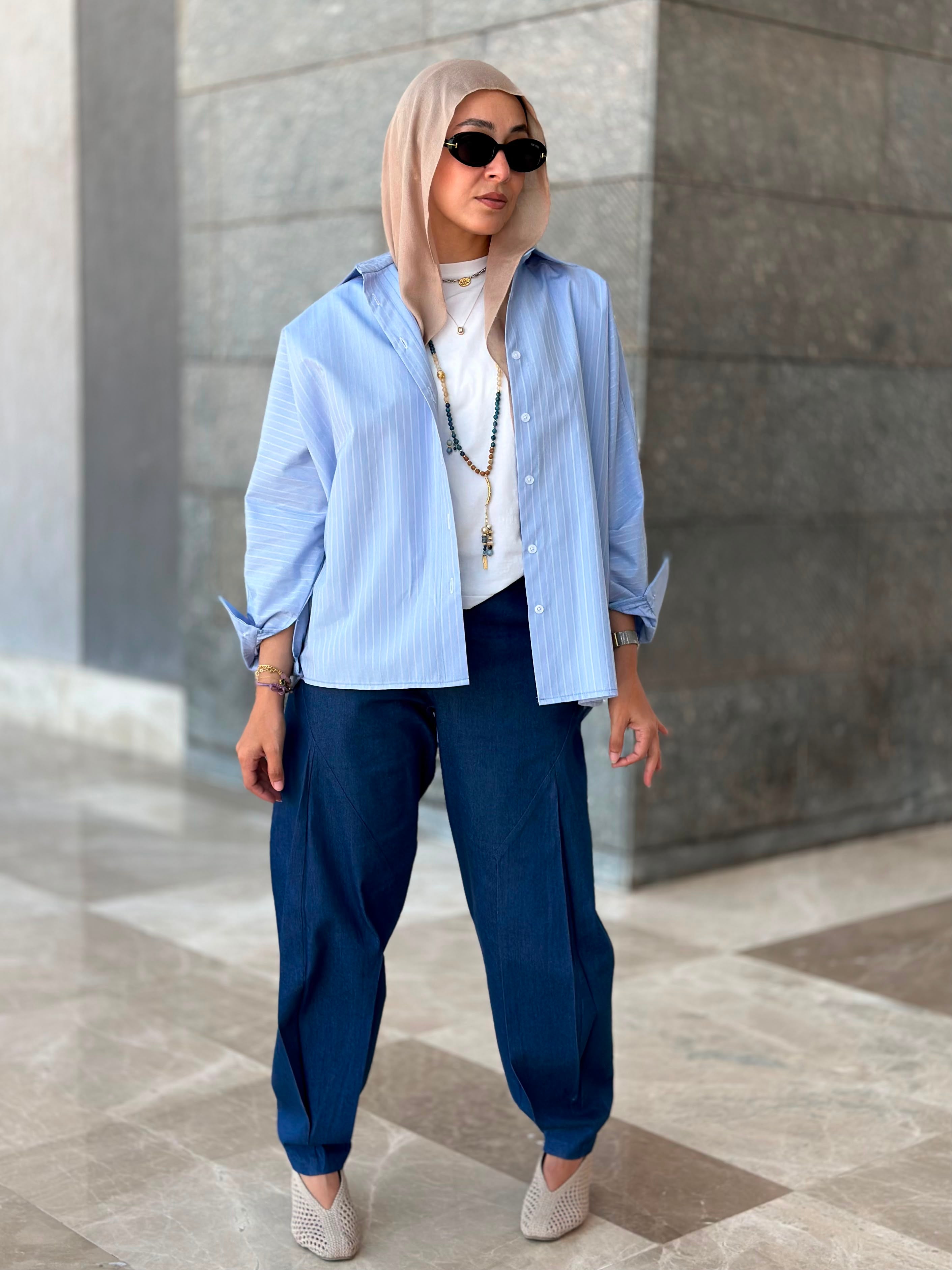Stripes Shirt-Light Blue