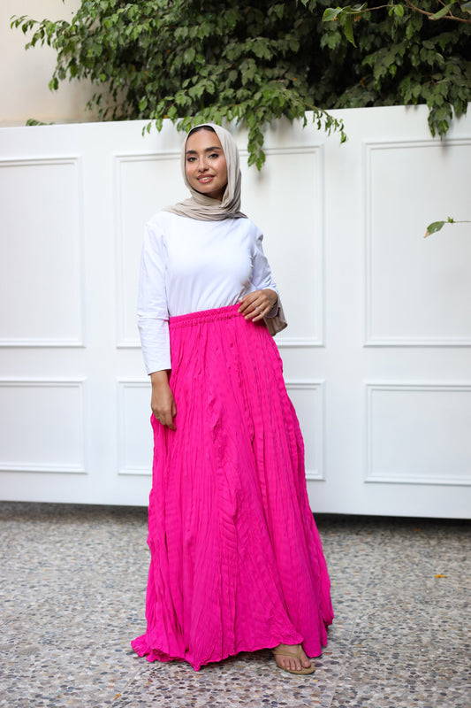 Crush Skirt - Fushia