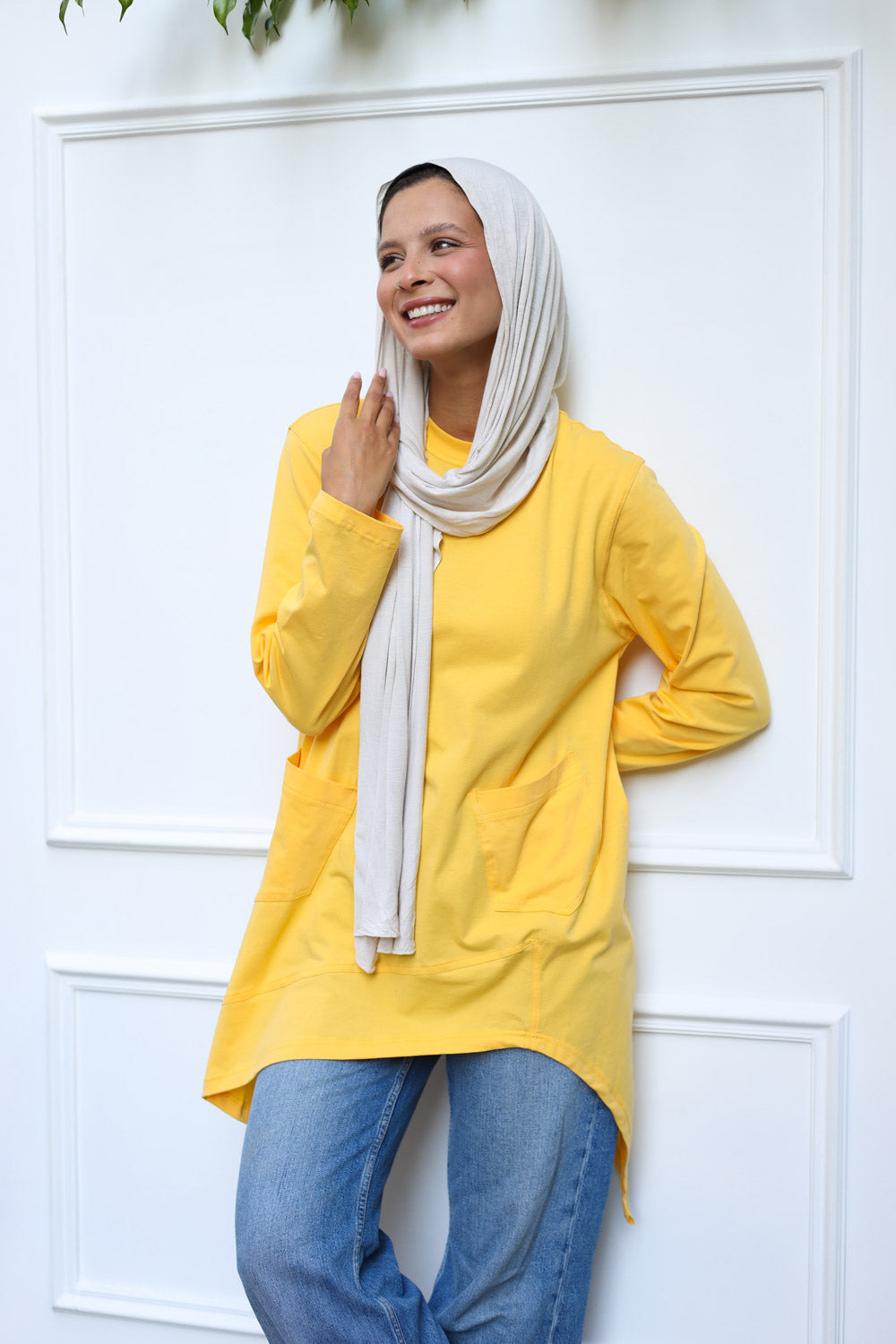 Cotton T-shirt Yellow