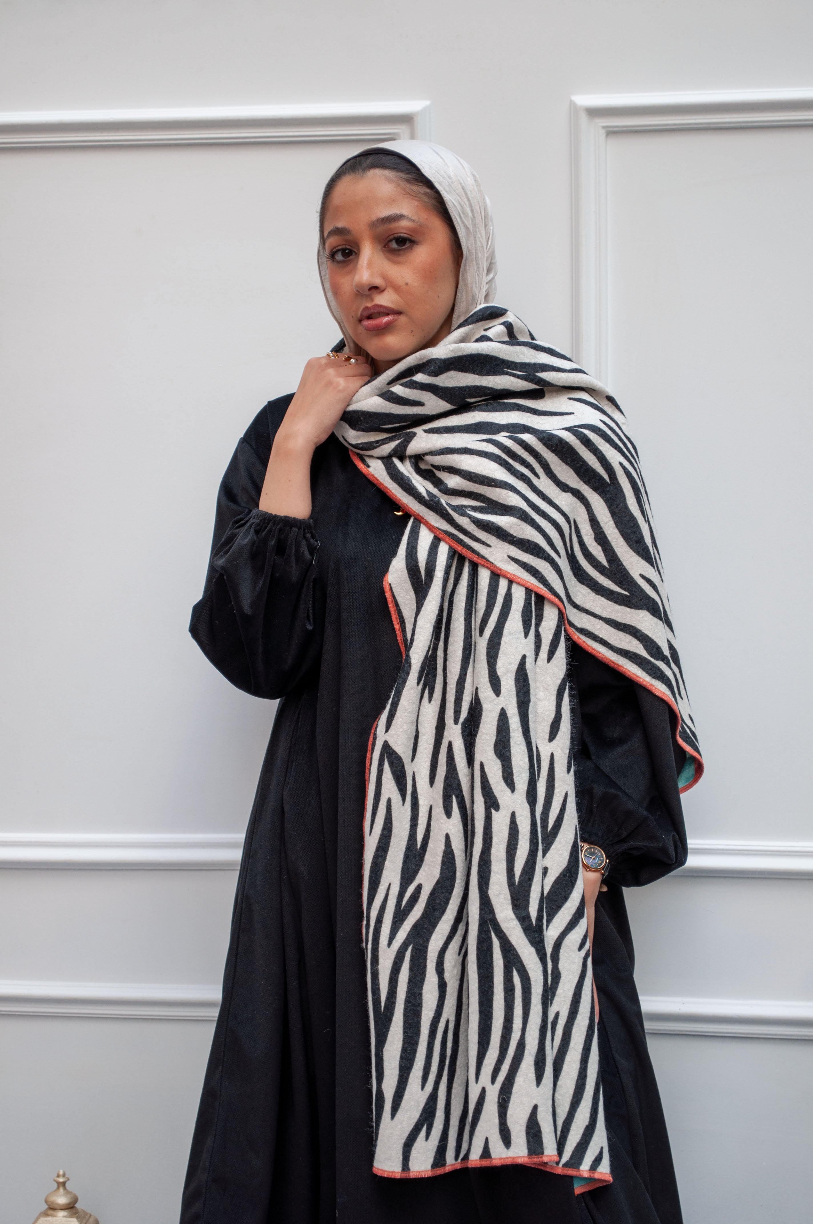 Zebra (Wool Scarf)
