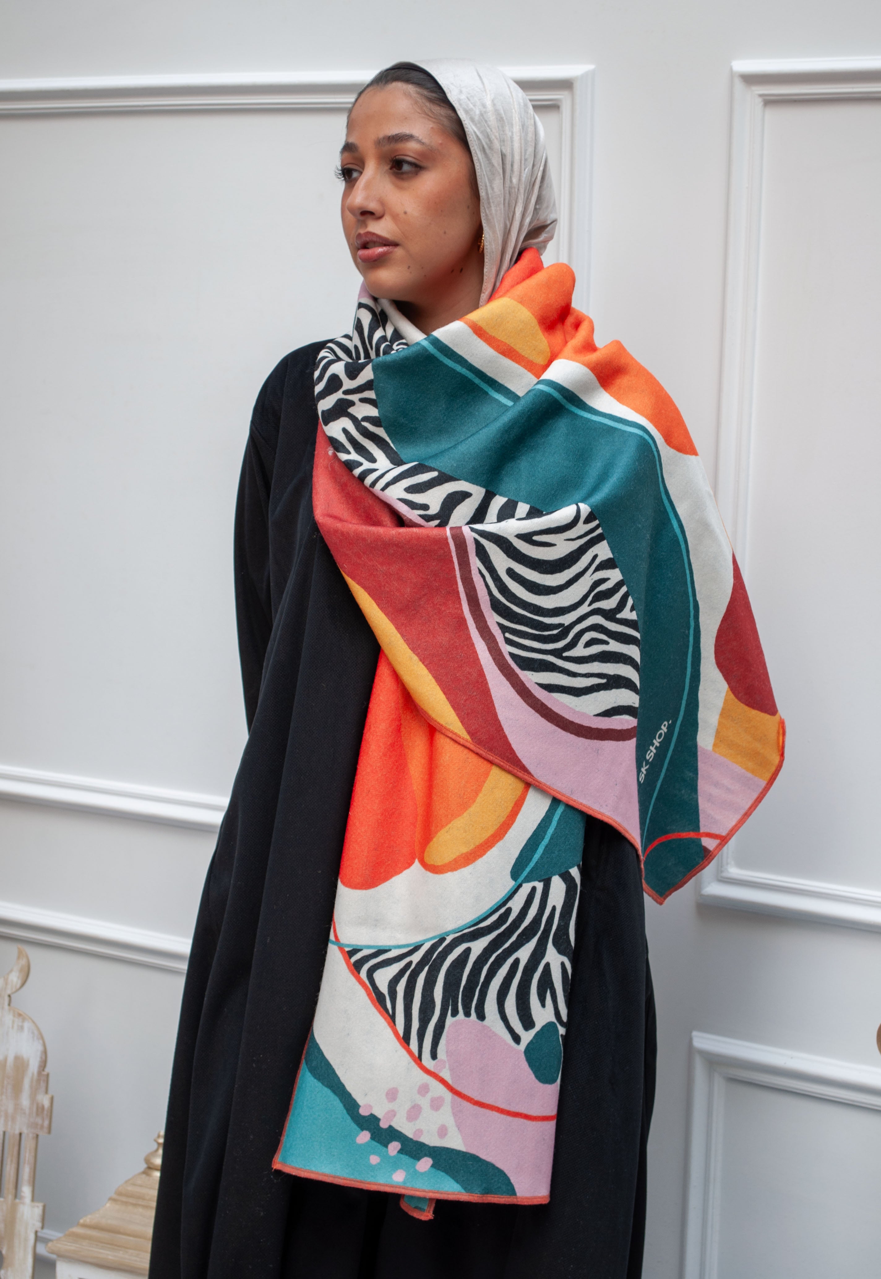 Zebra (Wool Scarf)