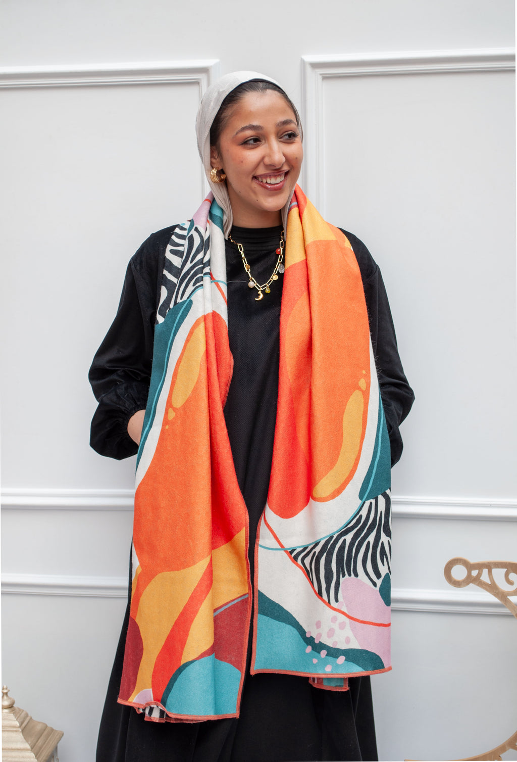 Zebra (Wool Scarf)