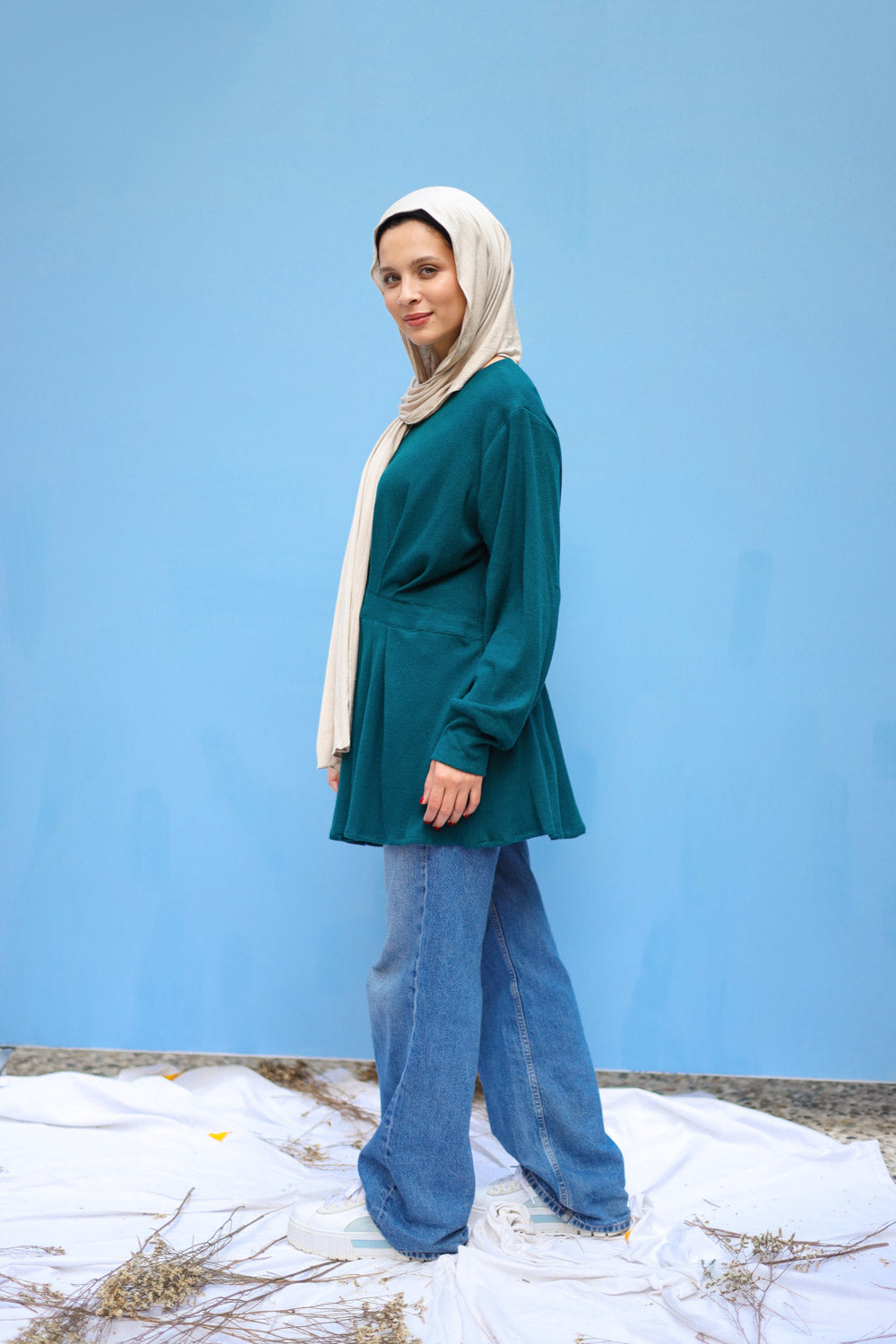 Velora Top- Teal