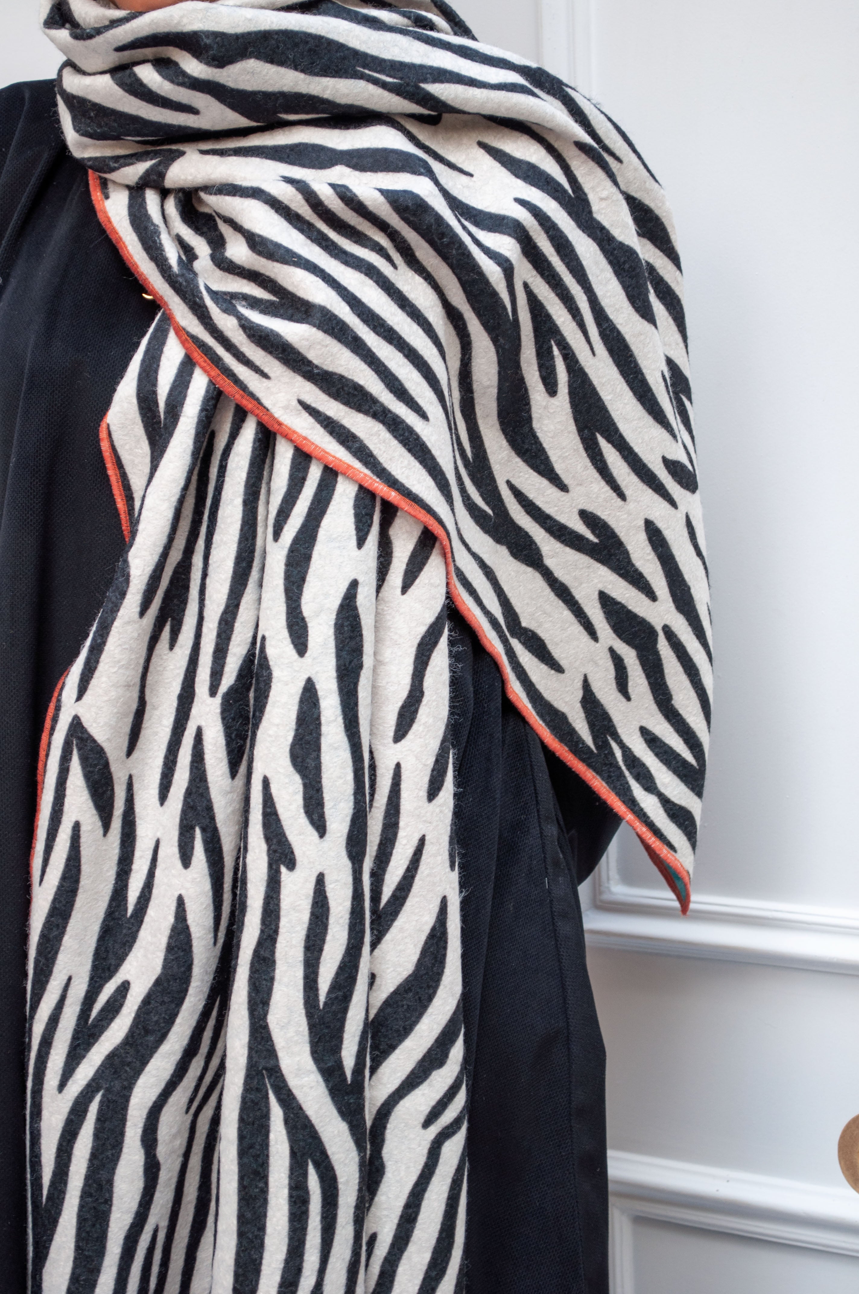 Zebra (Wool Scarf)