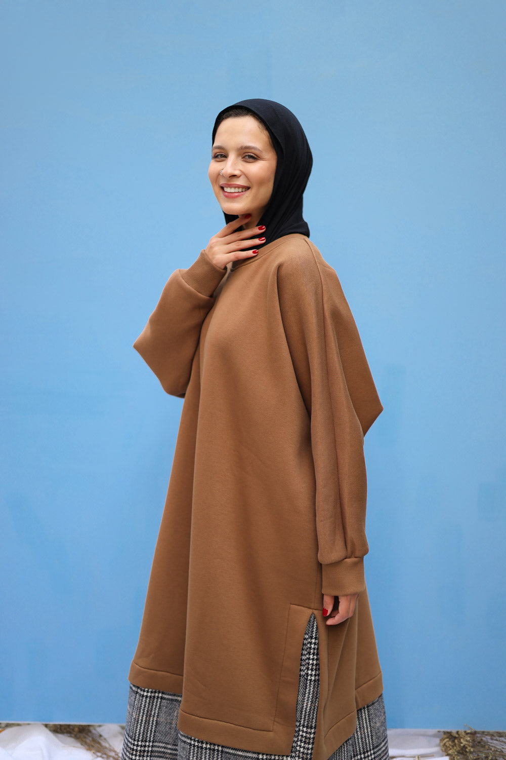 Cocoon Brown- Oversized dress shirt
