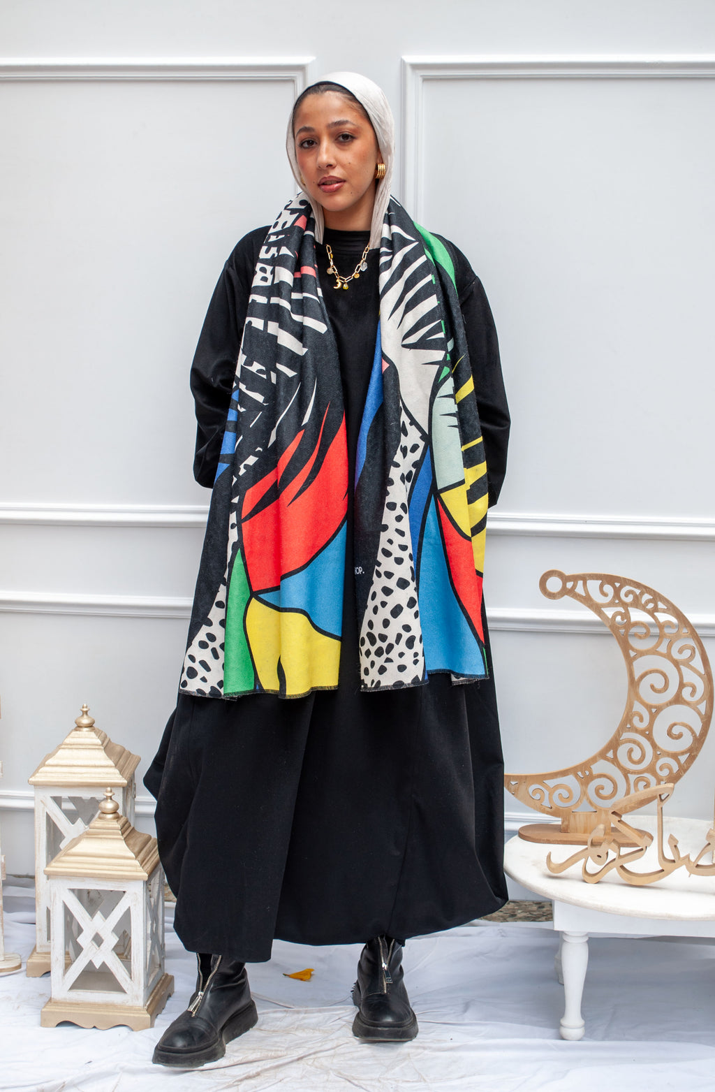 Palm trees (Wool Scarf)