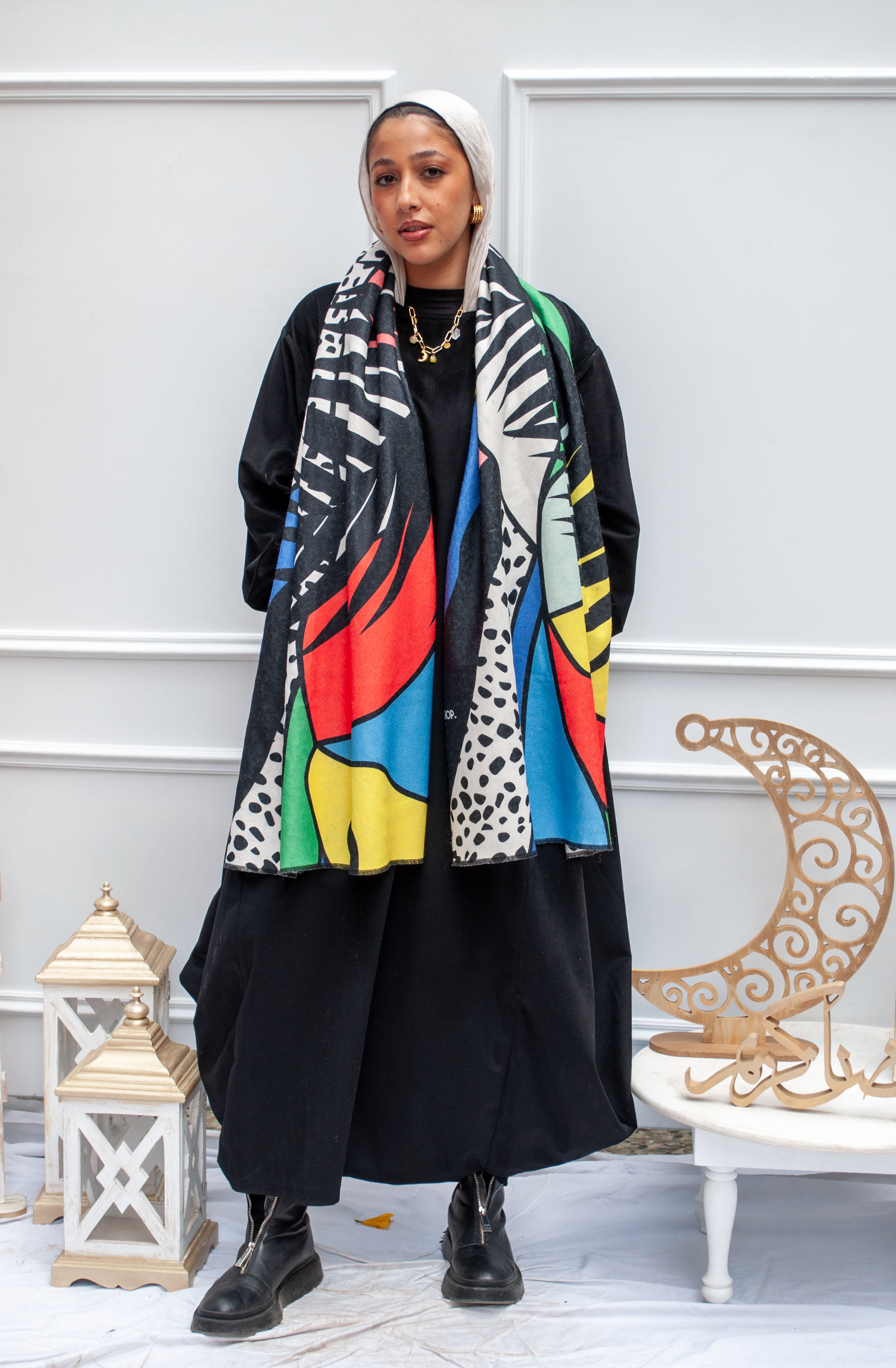 Palm trees (Wool Scarf)