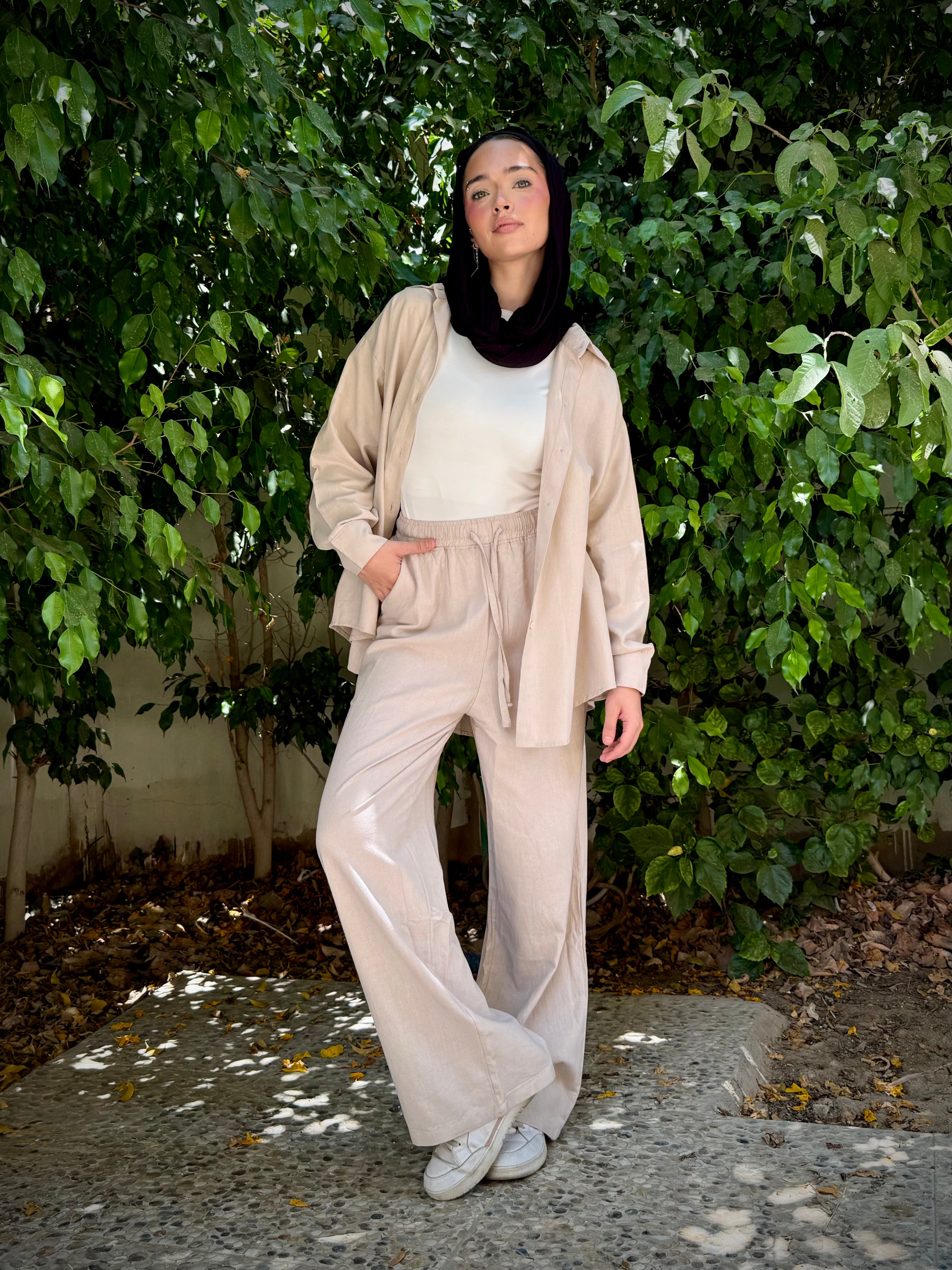 Essential linen Set - Beige